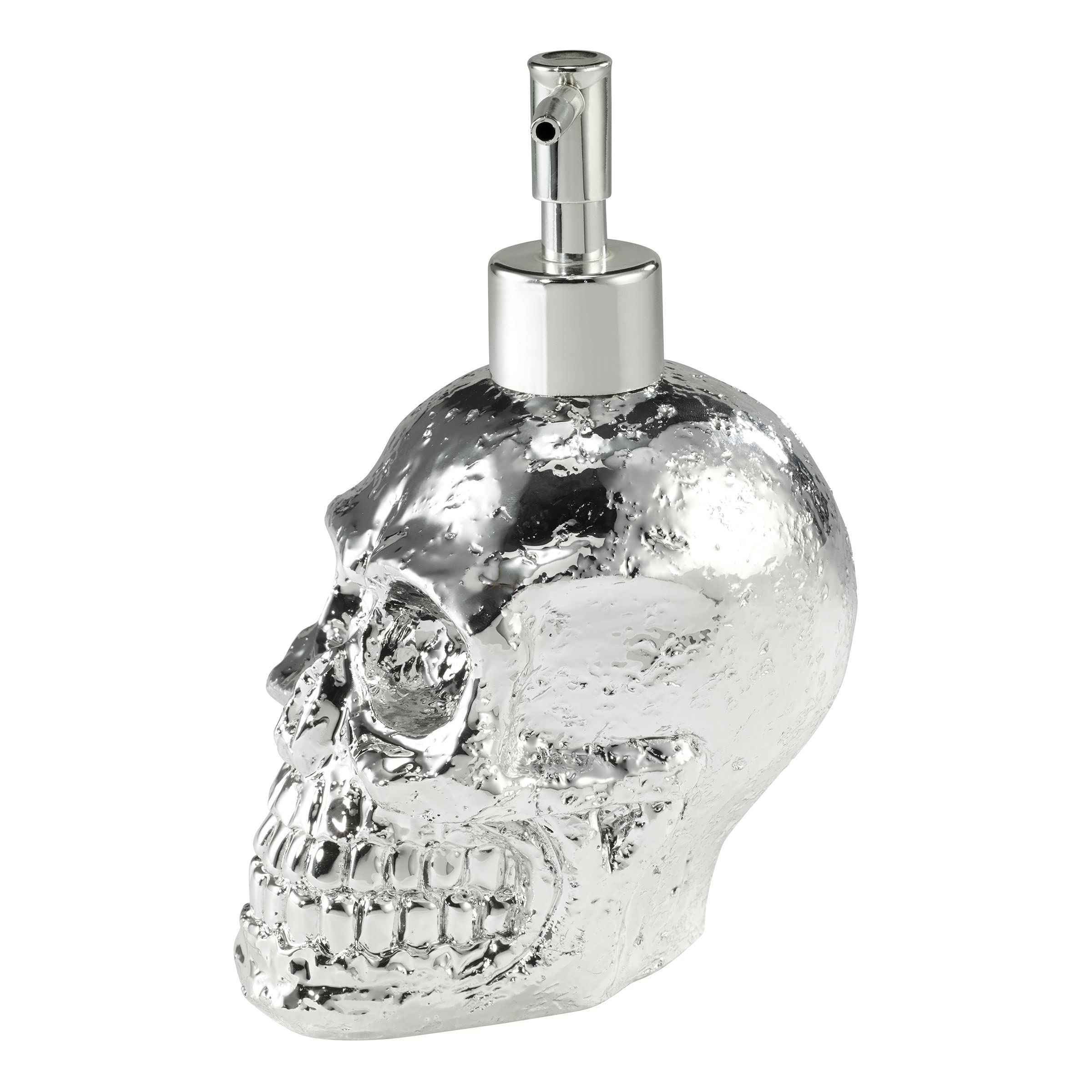 Avanti Linens - Dispenser di sapone/pompa lozione, accessori essenziali per il bagno degli ospiti, decorazione da bagno con teschio (collezione Halloween)