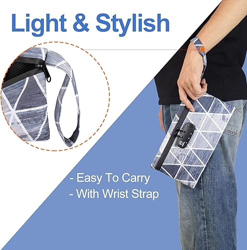 Miniatura 3 de FIREDOG Bolsas a prueba de olores con cerradura, con forro de carbono, a prueba de olores, contenedor para almacenamiento de viaje