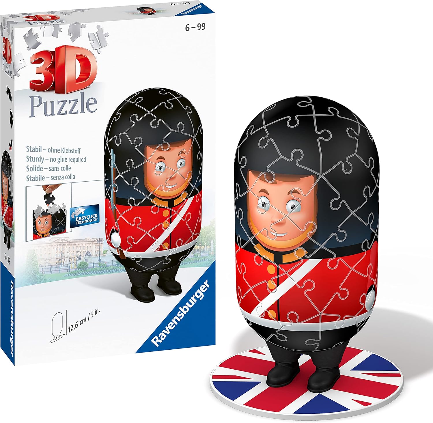 Ravensburger 11252 London Royal Guard 54 Piece Shaped 3D Jigsaw Puzzle for Kids Age 6 Years and up