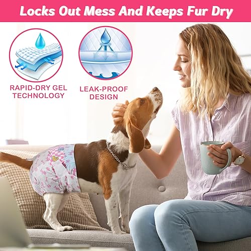 Miniatura 3 de Dono Pañal desechable para perro hembra, incluyendo 20 pañales súper absorbentes