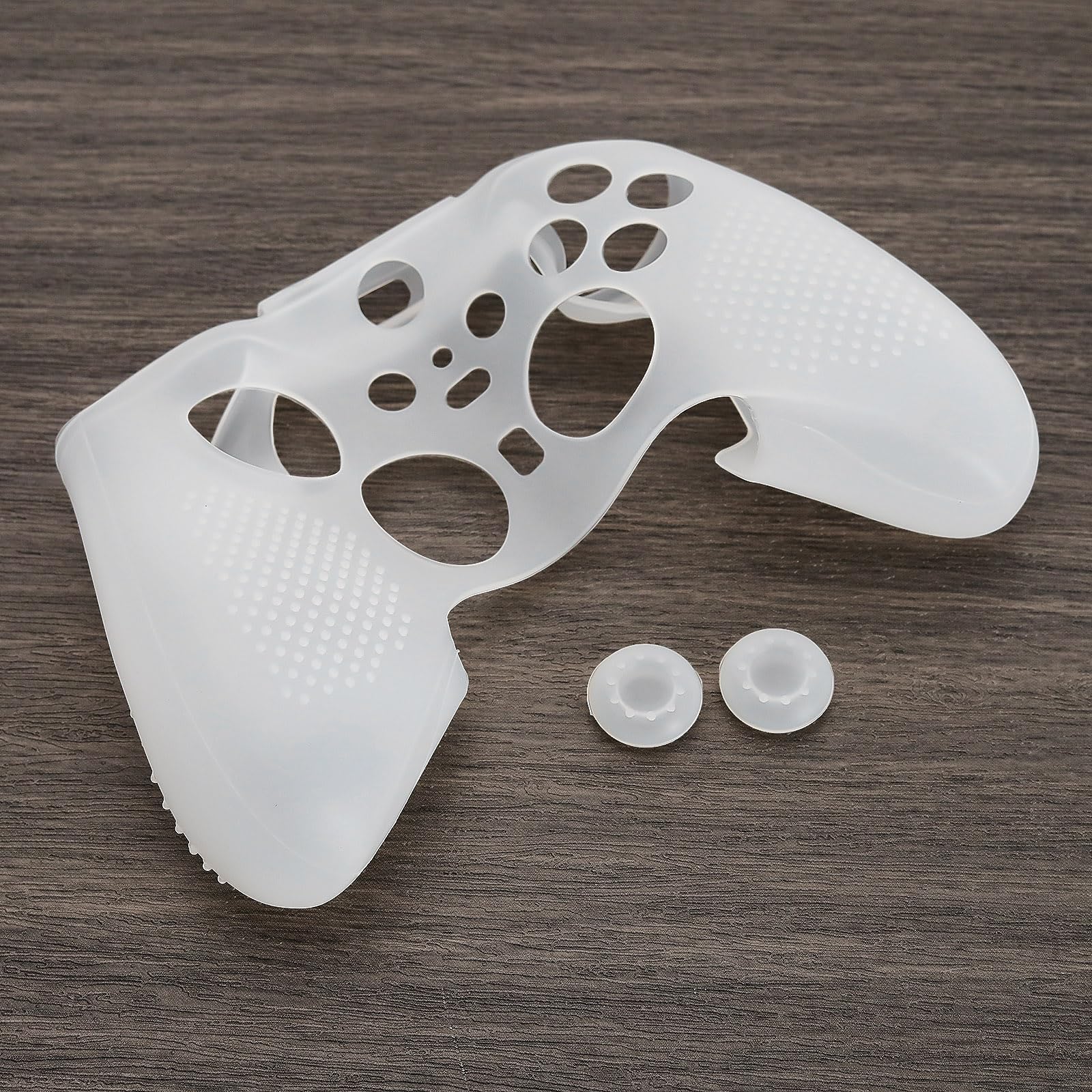 Funda de silicona antideslizante suave con tapas de agarre para el pulgar compatible con Xbox Elite Wireless Controller Series 2, protector de piel de goma suave, color blanco