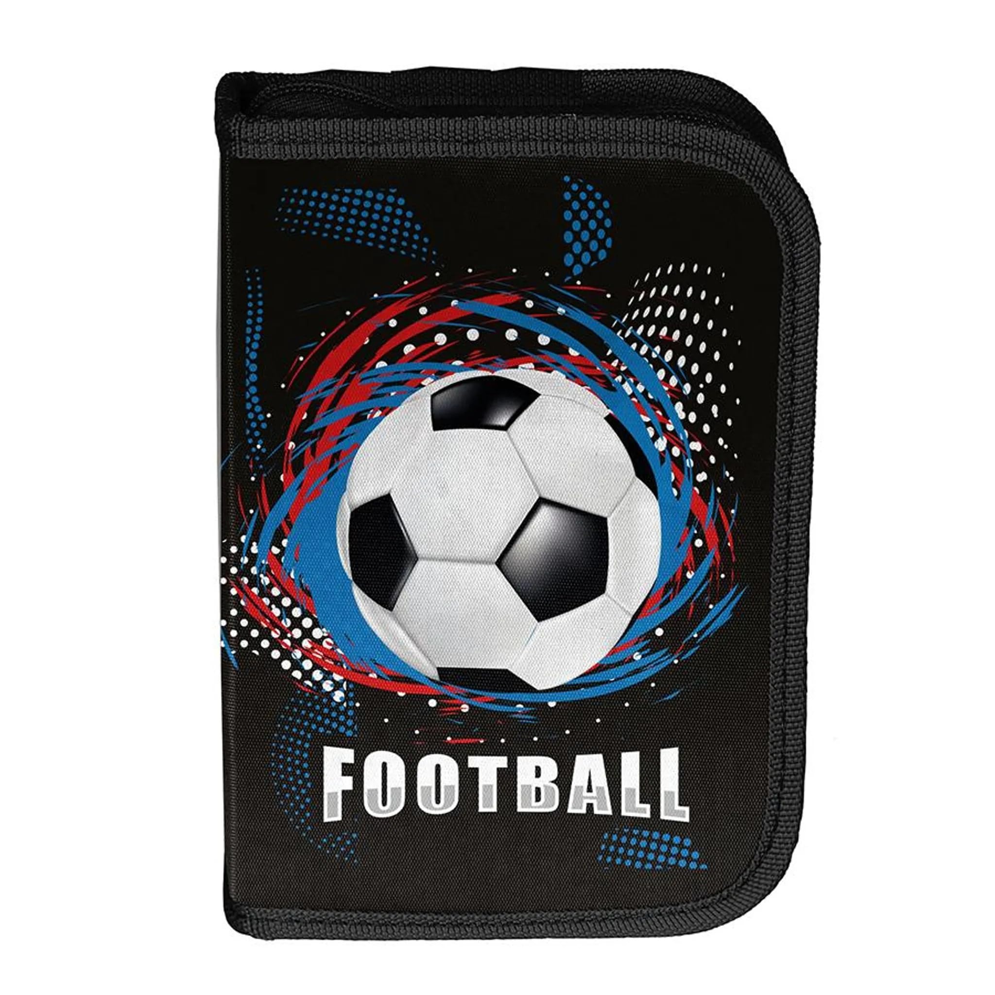 PASO - Schulranzen für Jungen und Mädchen, 6er-Set - Schul-Rucksack für Kinder mit Federmäppchen - Schuhbeutel Trinkflasche und Brotdose - Ball Motiv - 1-3 Klasse
