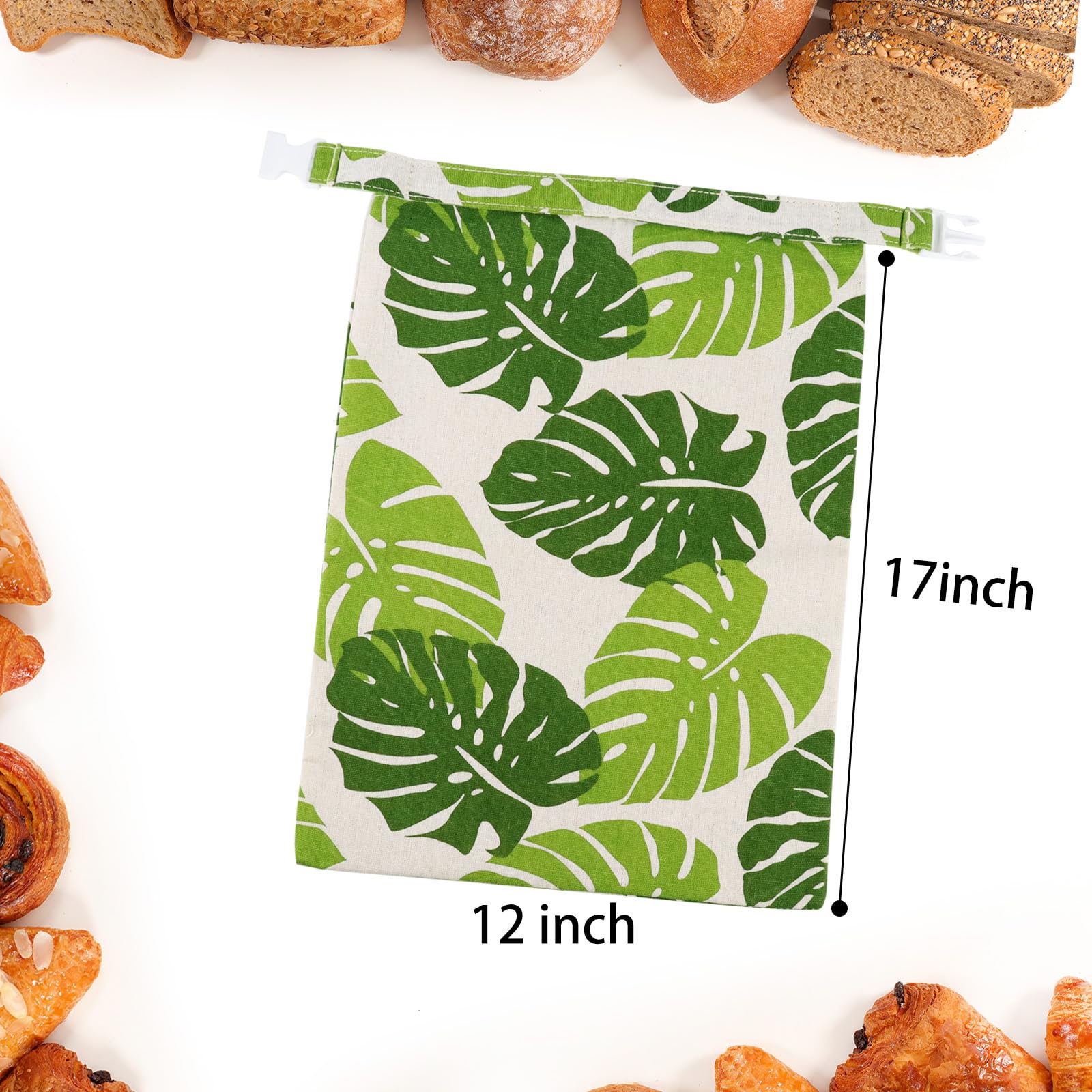 Bolsas de pan reutilizables de cera de abejas para pan casero, algodón orgánico XL de masa madre de cera de abeja, suministros de envoltura de sándwich, sostenible, conservación fresca, contenedores 5