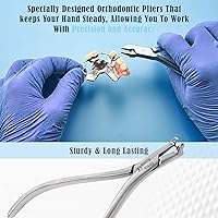 Vista 4 de Alicates de flexión de alambre de formación dental de ortodoncia inoxidable alemán prémium (alicates de cabeza de martillo)