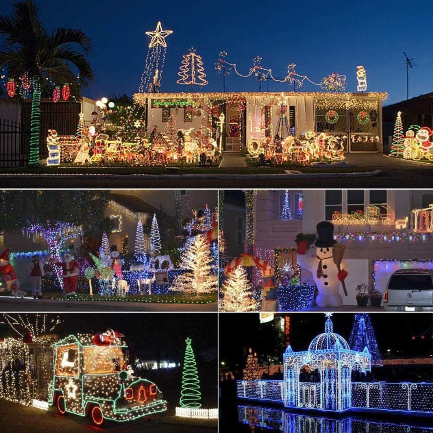 7/16" Rope Lights, 6.6ft 2-Wire Waterproof LED Rope Light Kit, 110V-120V PVC 30 LED/M Tube Lights Strip for Background, Outdoor, Christmas, Home Decoration(Warm White)