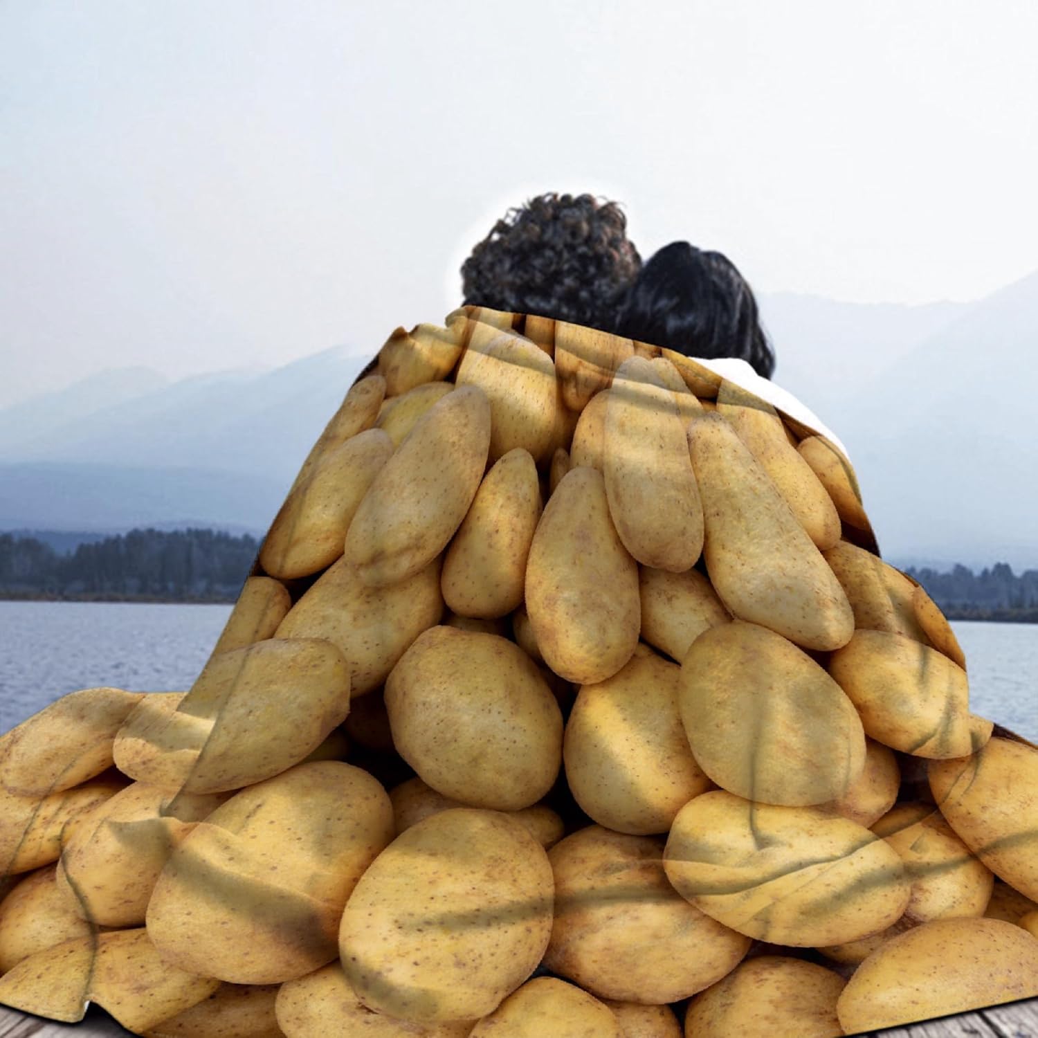 Potato Blanket Funny Food Throw Blanket for Sofa Chairs Bed, Good Blanket Gift, Lightweight Soft and Cozy 60" x 50" for Teen - Image 7