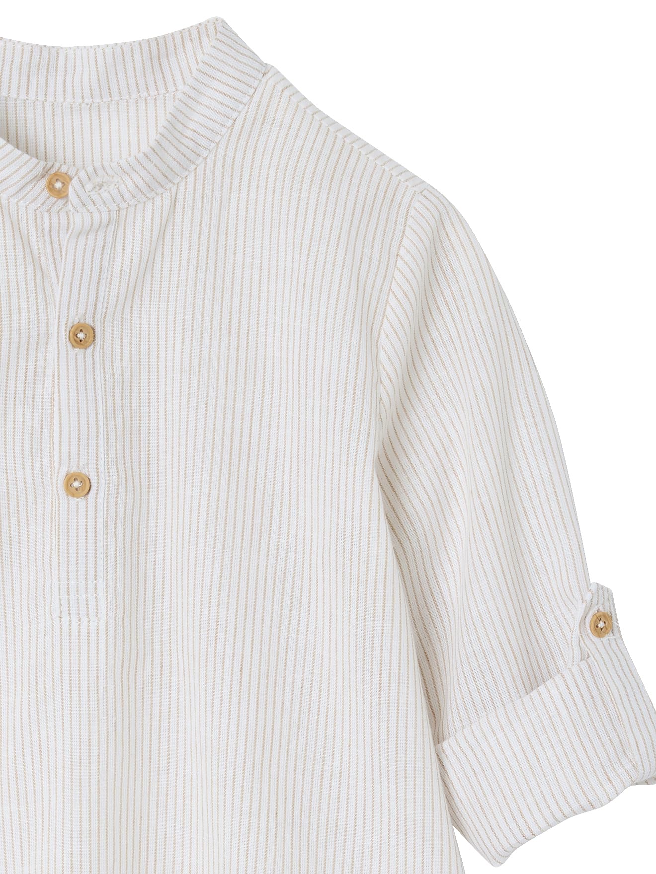 VERTBAUDET Ensemble céremonie Chemise col Mao et Short garçon