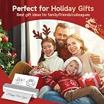 iDPRT Portable Thermal Printer, 300DPI HD Mobile-Travel-Printers, Inkless-Wireless-Small-Printer for Home Use, Office, Vehicles, Bluetooth Printers Supports 8.5" x 11" US Letter&A4&A5 Size, White