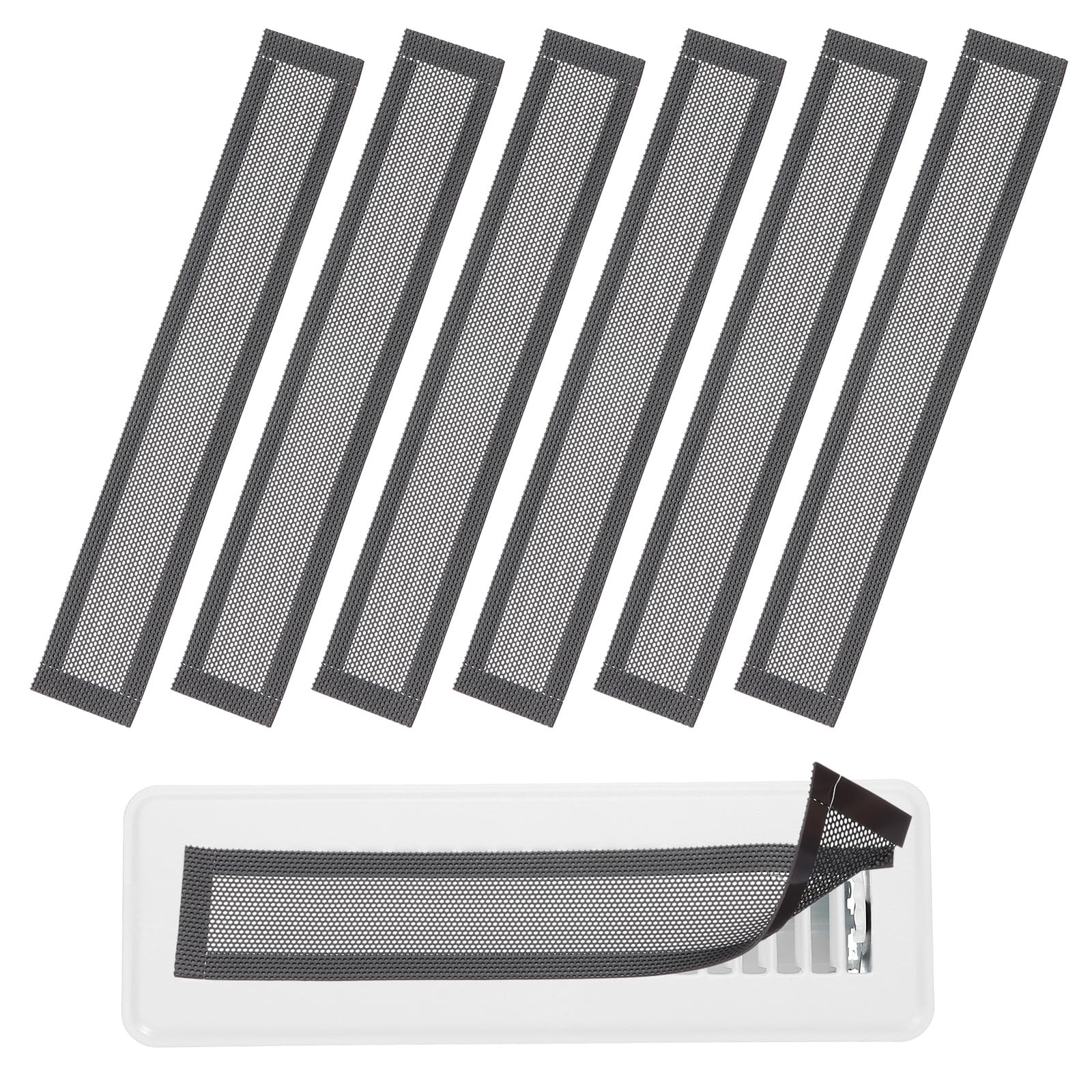 YOKIVE 8 Pcs Magnetic Floor Vent Covers, Floor Register Cover PVC Mesh Air Vent Screen Filters, Great for Home Floor Wall