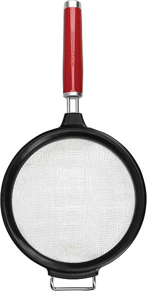 Кухонное сито KitchenAid мелкие ячейки нержавеющая сталь цвет Empire Red