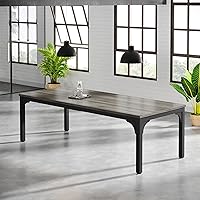 Vista 25 de Mesa de conferencias de 6.56 pies, mesa de seminario rectangular grande súper resistente para 8 personas, mesas largas de negocios, 1 unidad