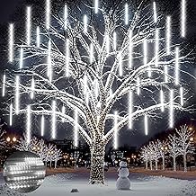 15 Tubes 540 LED Outdoor Meteor Shower Lights for Outside Christmas Halloween Christmas Tree Decoration White