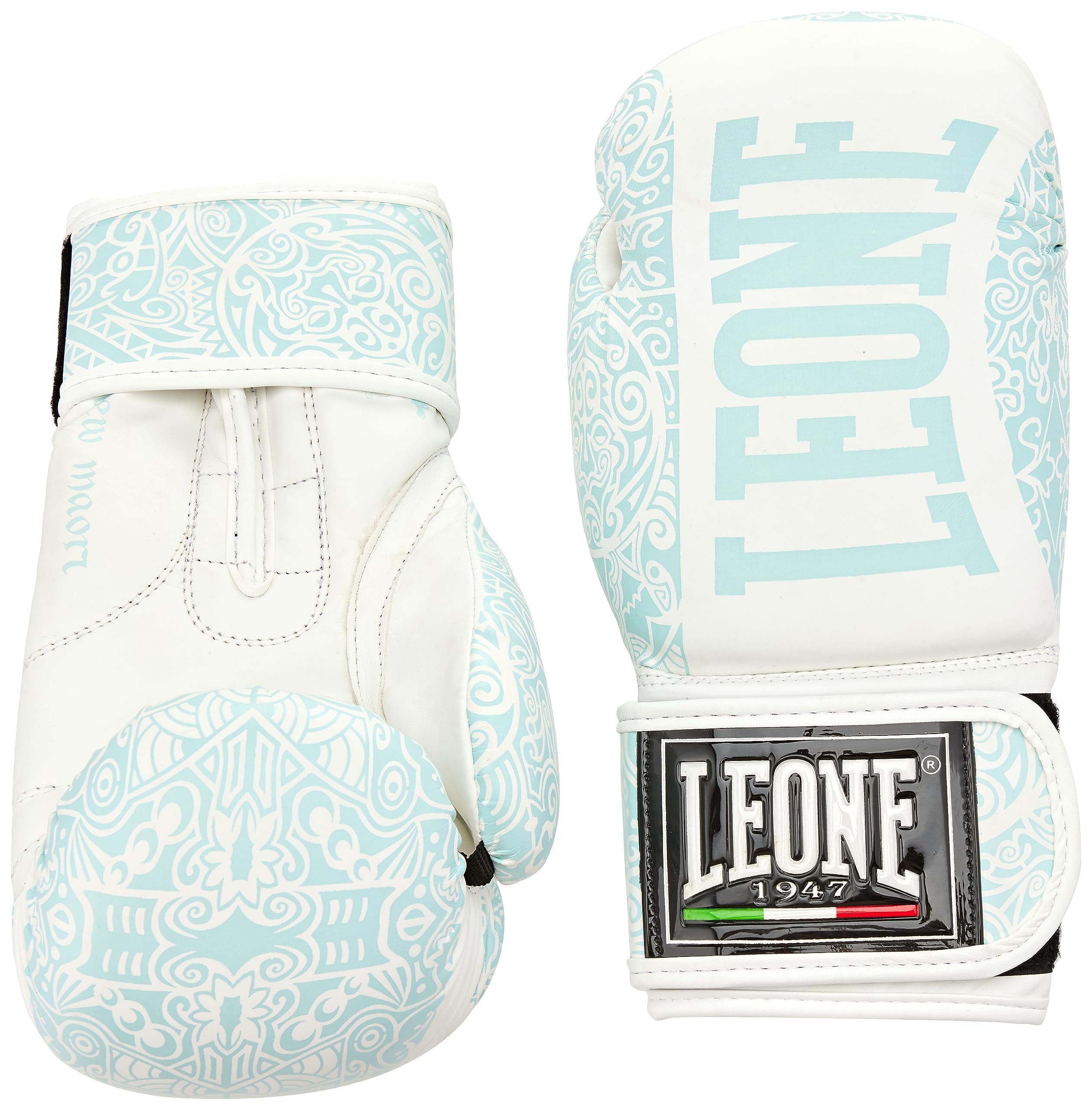 LEONE 1947 Maori Boxing Gloves white/14OZ - GN070