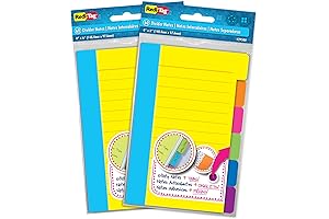 Redi-Tag Divider Sticky Notes: Tidy Notetaking and Tabbed Organization