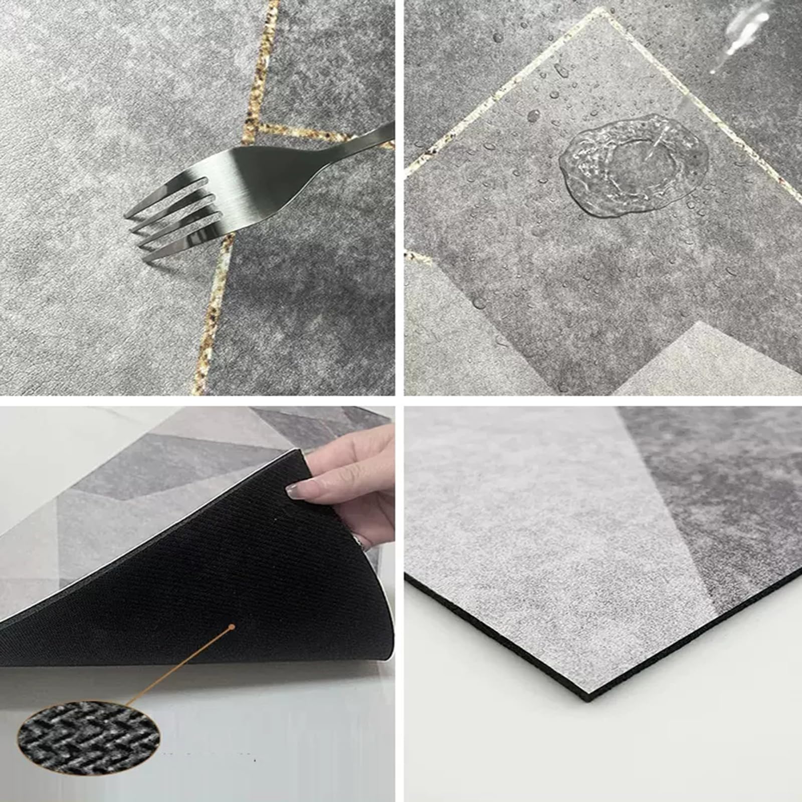 Dywany na stopnie schodów, Antypoślizgowe nakładki na schody drewniane, zestaw 3 szt., wielokolorowe, różne rozmiary(A,3x26x65cm/10.2x25.6in)