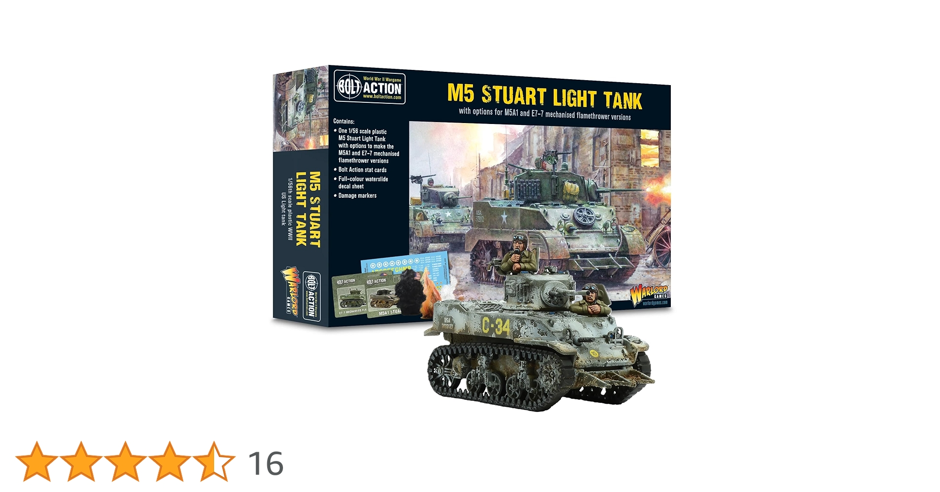 Rubicon Models M5A1 Stuart - 1/56 28mm - Bolt Action - 280023