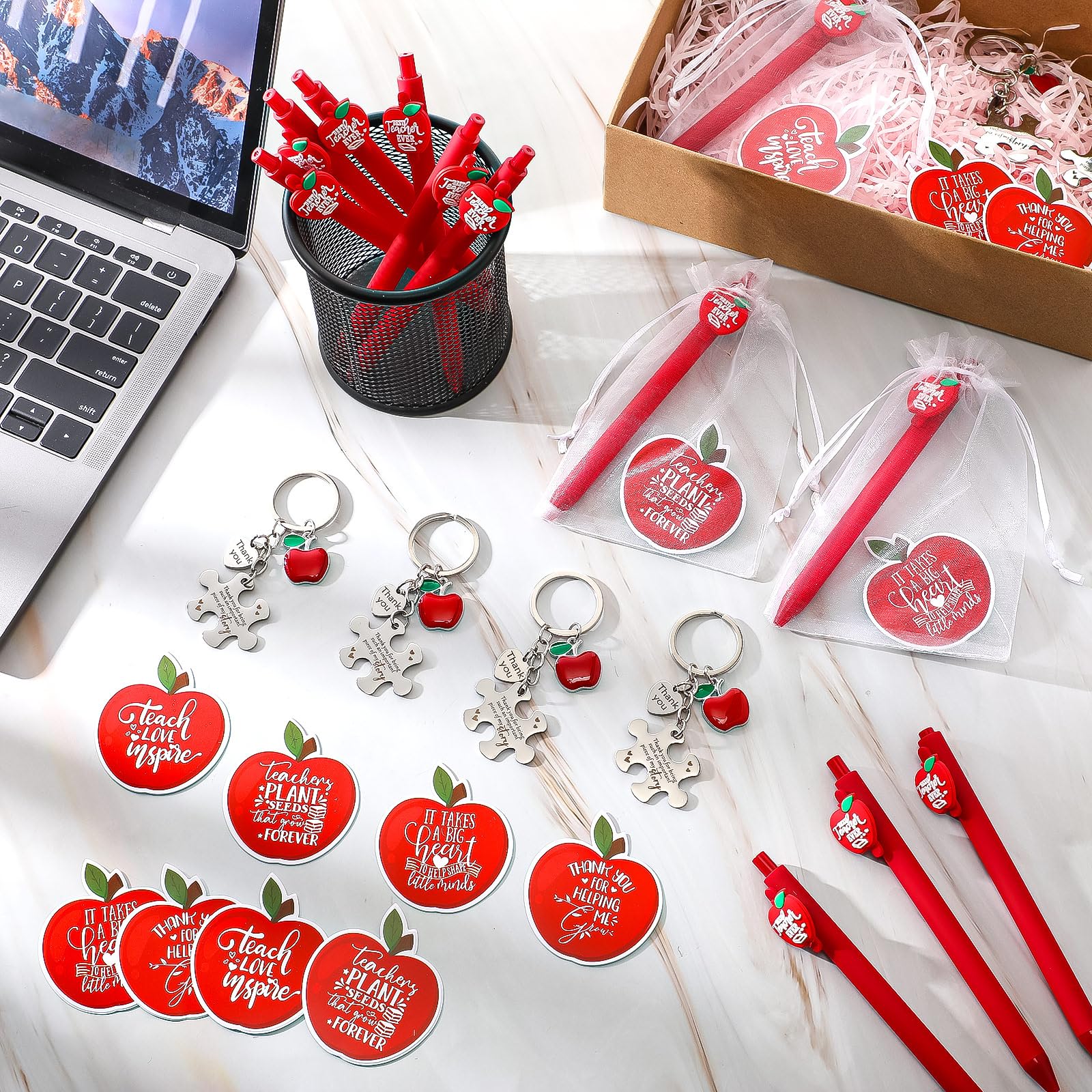 Snapklik.com : Sinload 12 Sets Teacher Appreciation Gifts Bulk Apple ...