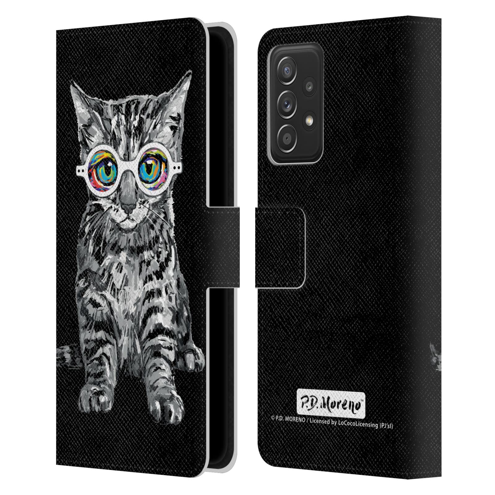 Coque portefeuille Galaxy A53 5G chaton triste protection écran - 7
