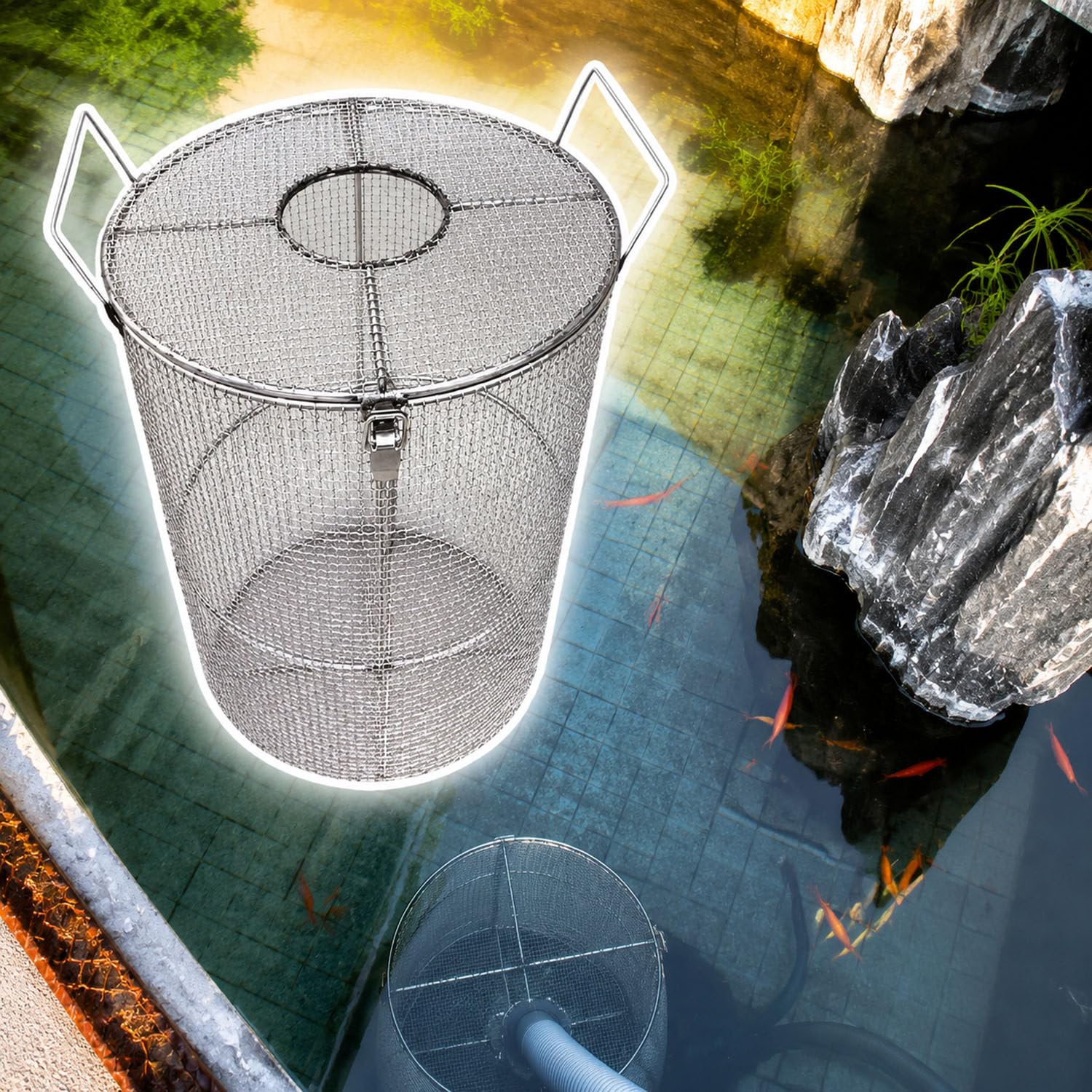 Submersible Pump Filter Cover & Protection Screen 2mm-25*90cm/10*35in
