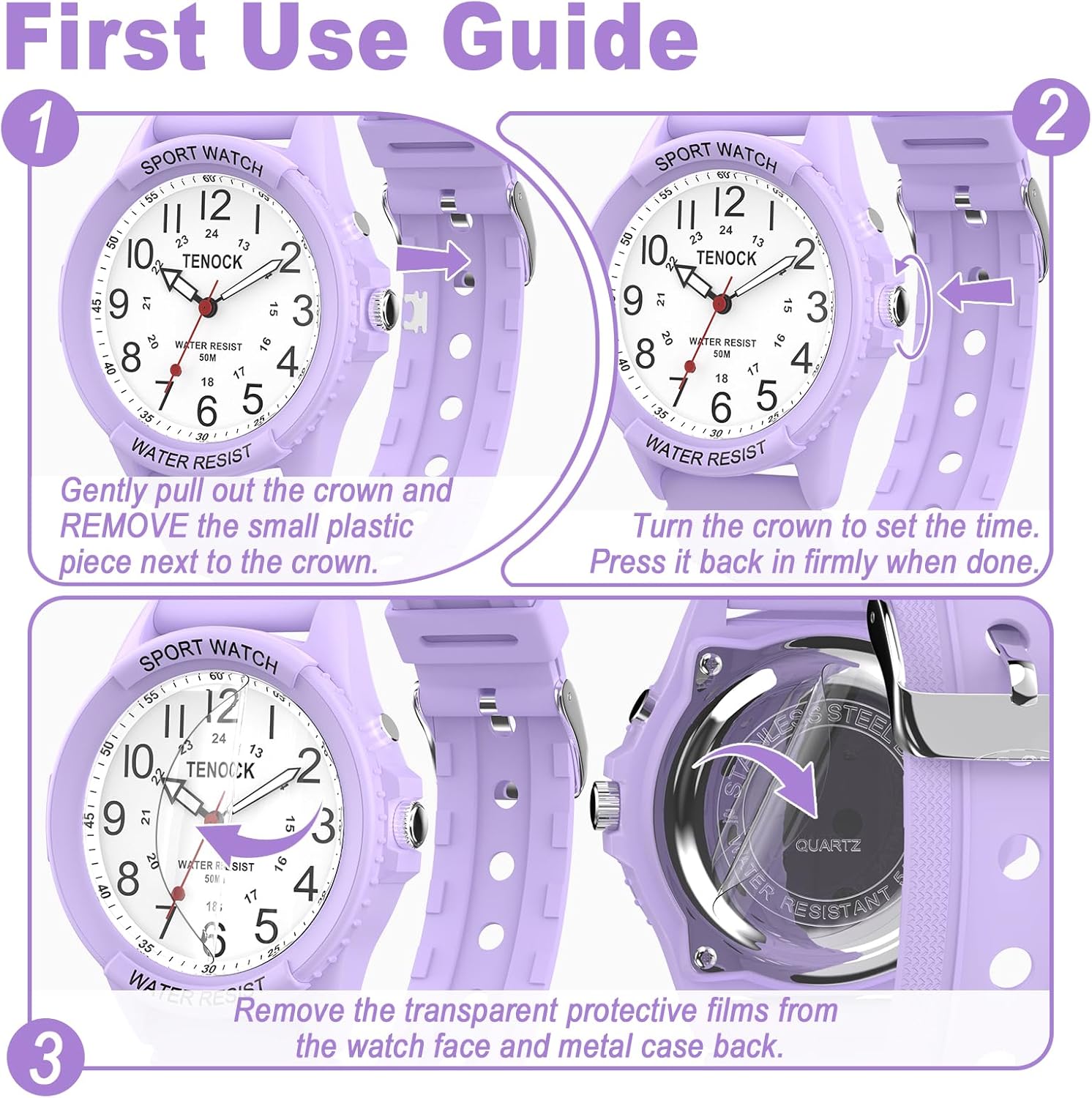 Waterproof Nurse Watch for Medical Professionals Students Women Men, Night Light, 12/24 Hour Military Time Easy to Read Dial, Second Hand Watch for Nursing Day Gifts - Image 7