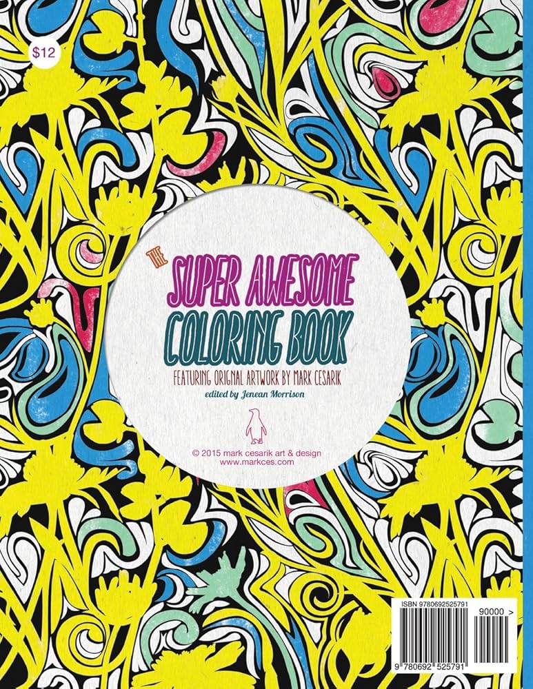 Amazon.co.jp: The Super Awesome Coloring Book: 50 Super Awesome