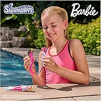 Vista 2 de SwimWays Barbie Personajes de Buceo Paquete de 3, Accesorios de Piscina y Juguetes de Piscina para Niños, Suministros para Fiestas en la Piscina
