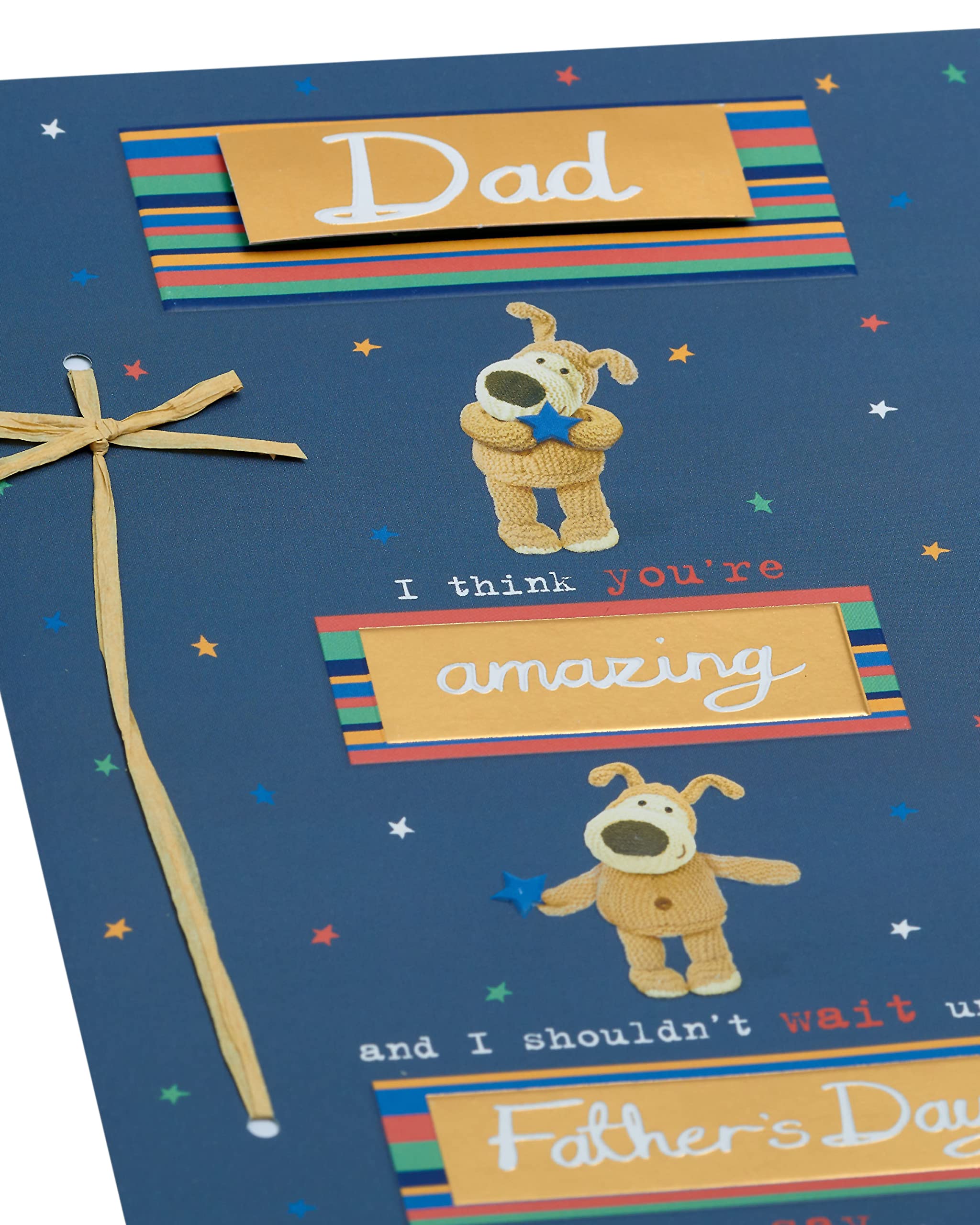 UK Greetings | Father's Day Card For Husband | Card For Dad, Grandad, Husband | Him, Boys, Men | Blue Balloons & Present Design | With Envelope