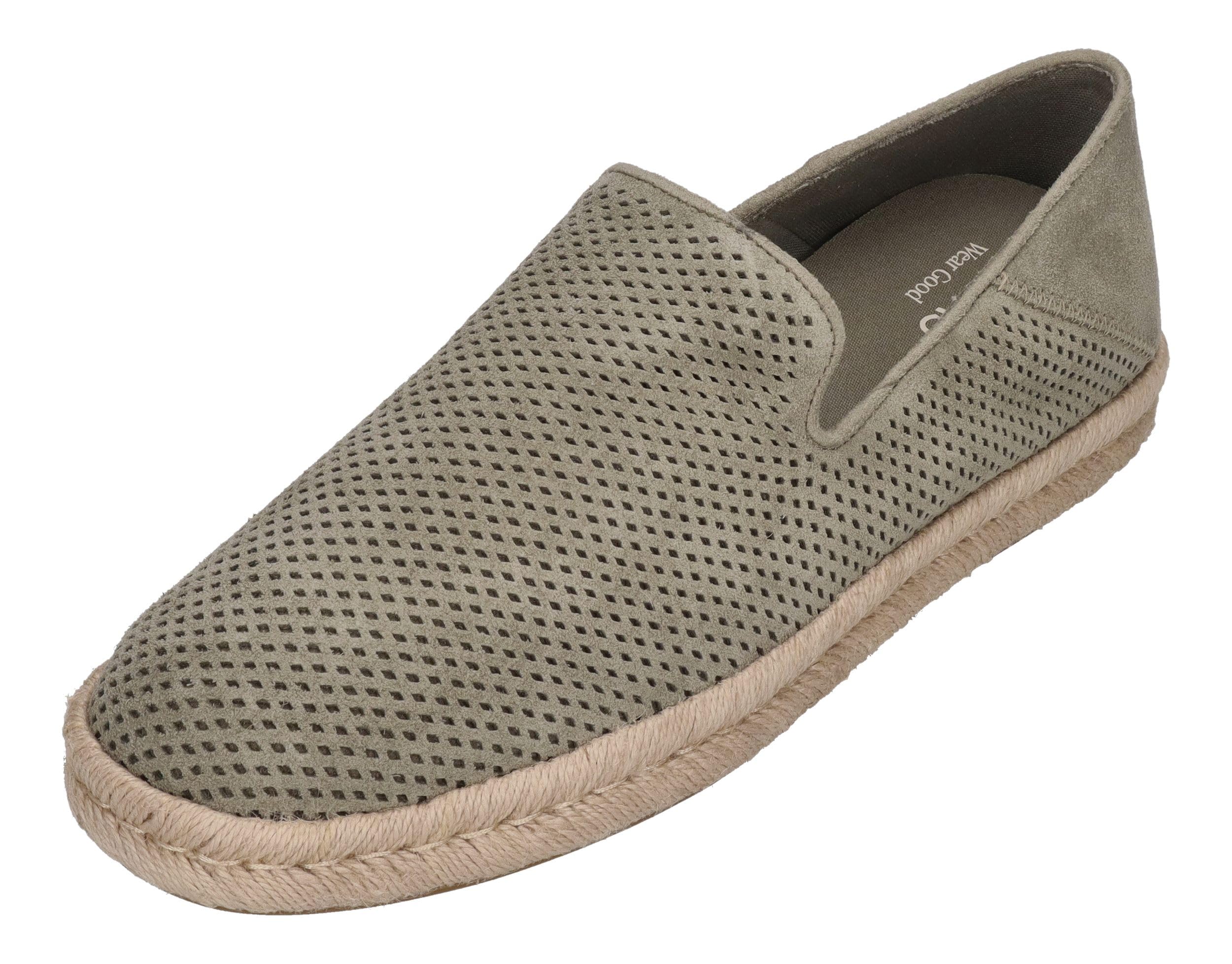 TOMS Herren Espadrilles Santiago 10022203 - vetiver Grey dp Suede