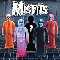 Vista 3 de Super7 Misfits Blind Box Flat - (12 unidades) Figuras de acción Misfits de 3.75 pulgadas, coleccionables de música clásica y juguetes retro