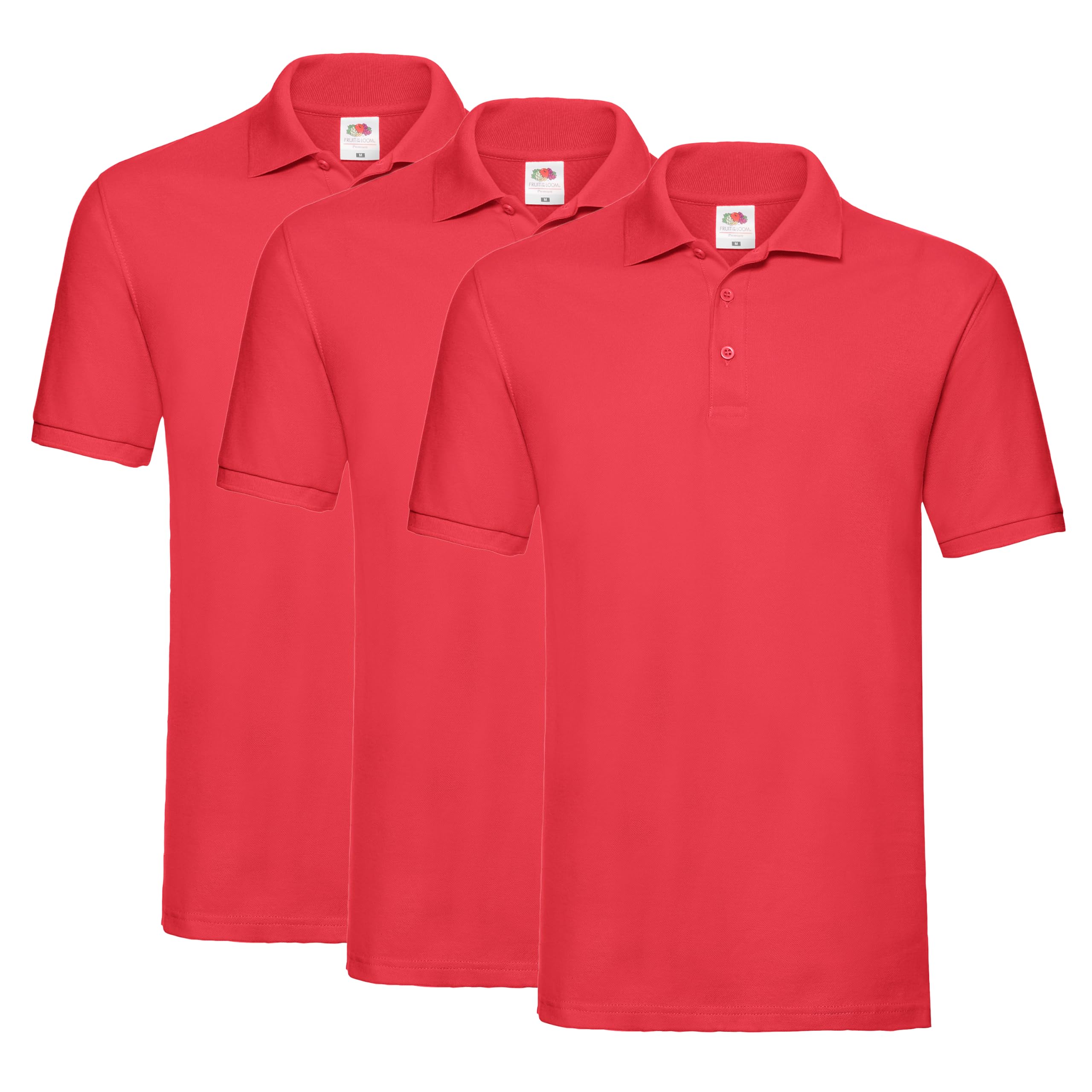 Fruit of the Loom 3er Pack Premium Polo