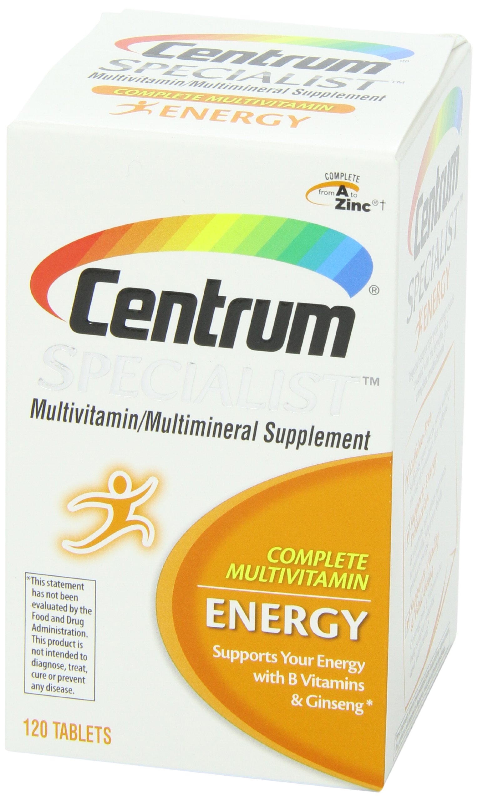 Centrum Specialist Energy Complete Multivitamin Supplement (120Count
