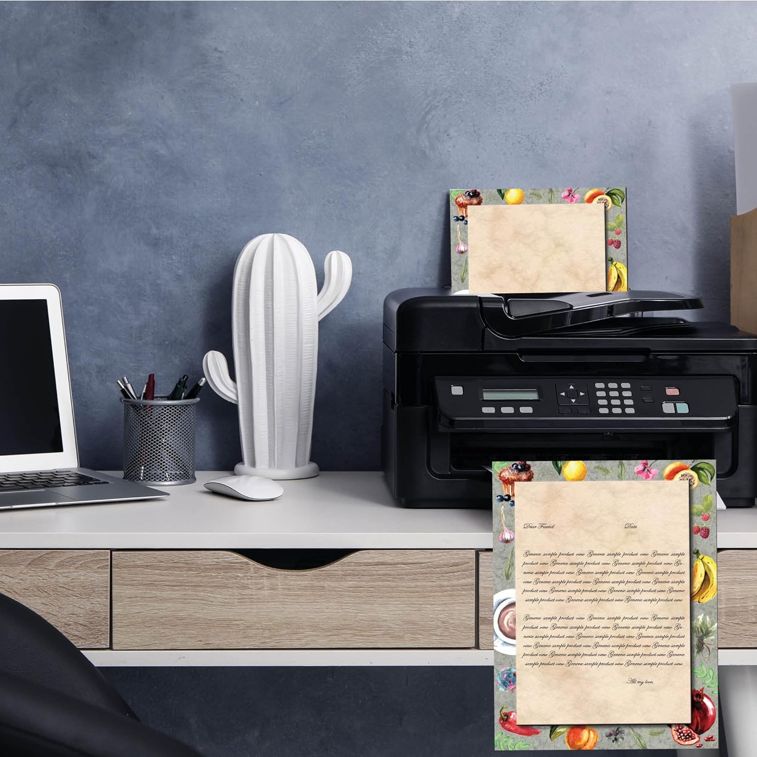 Cafe Menu Letterhead Laser & Inkjet Printer Paper, 100 Pack