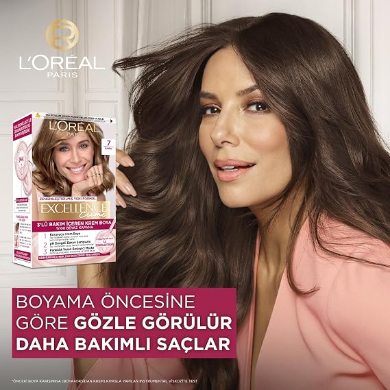 L'Oréal Paris Excellence Creme 7.1 Ash Brunette Hair Dye