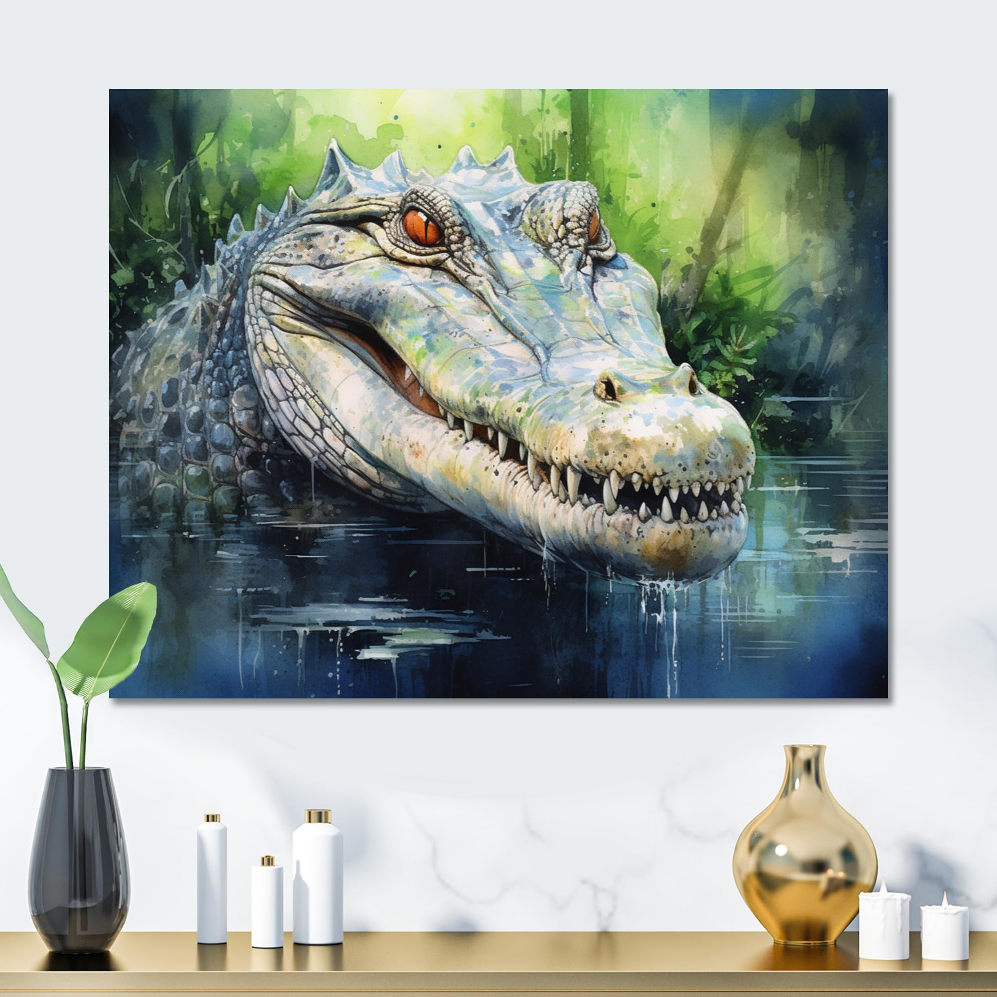 Alligator Ruler Alligator Metal Art