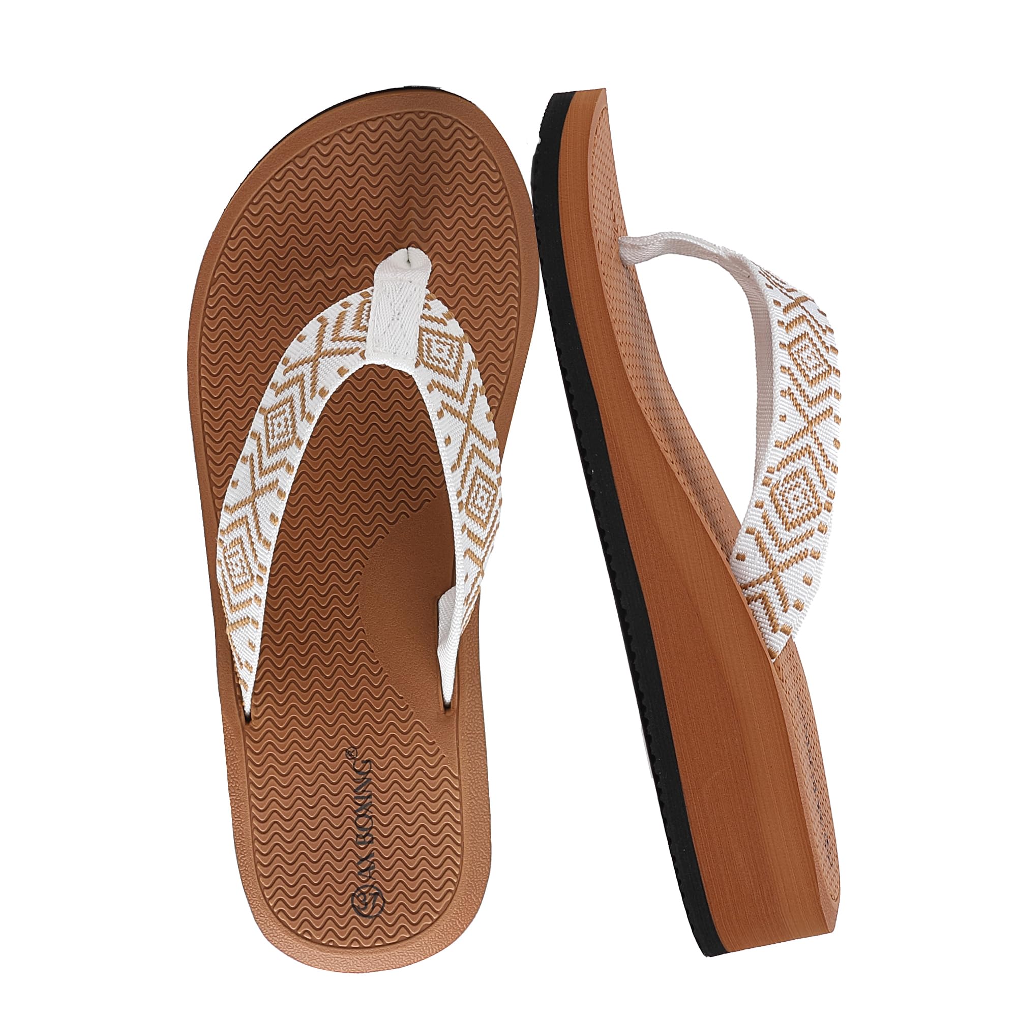 AX BOXING Chanclas Mujer Plataforma con Soporte de Arco Plantar EU 36-41