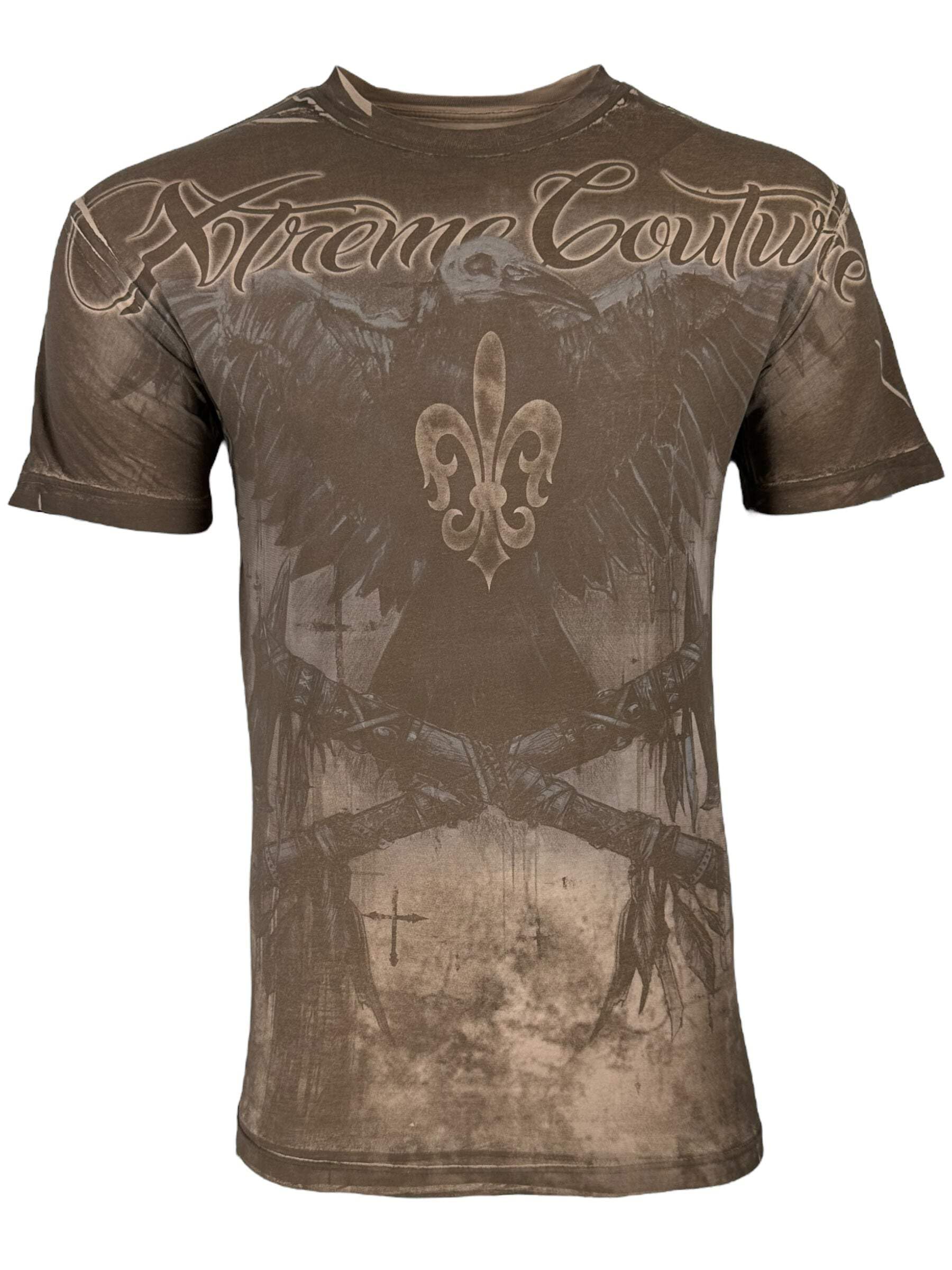 Xtreme Couture by Affliction Men's T-Shirt Darkside, Sand, Large