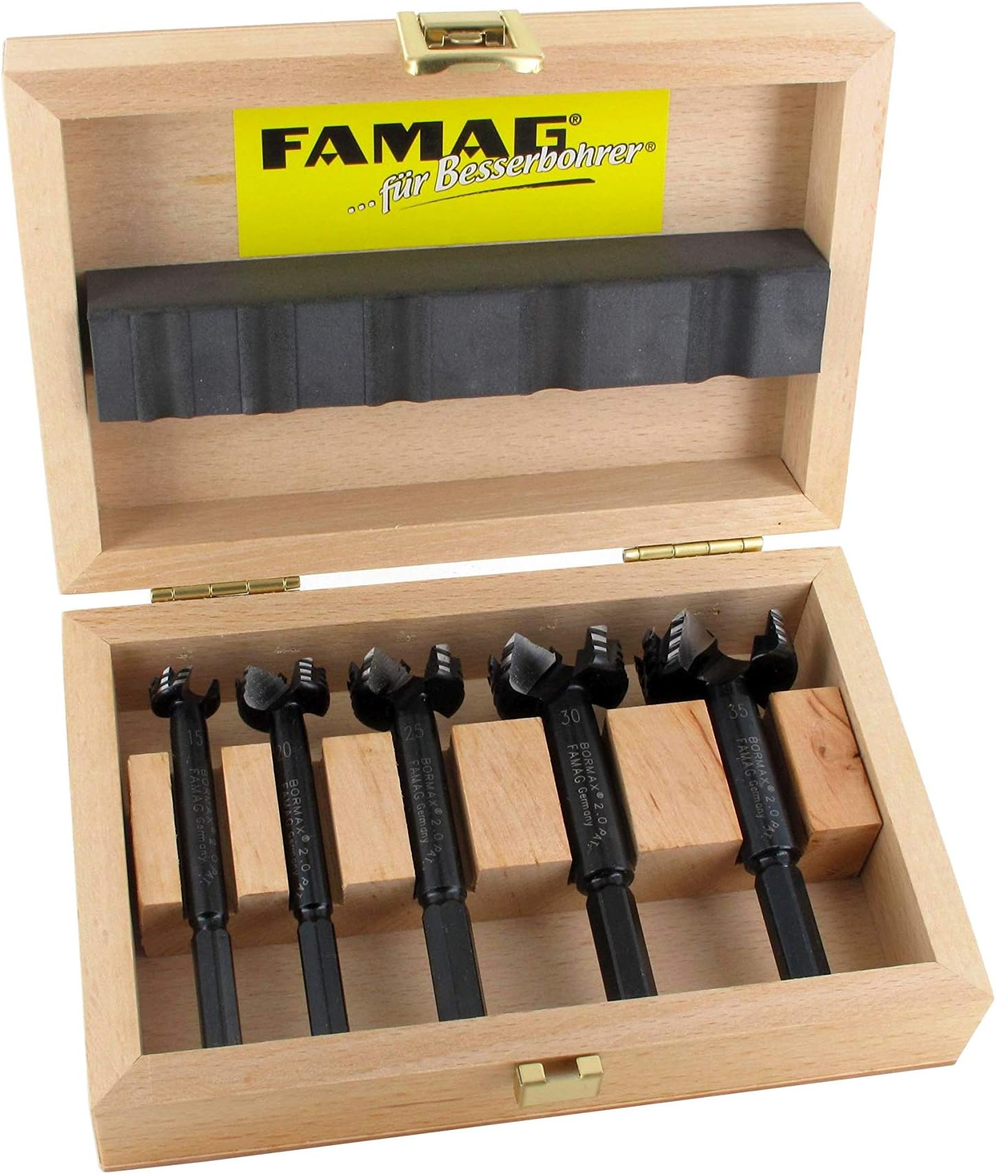 Famag Bormax ® The Rapid advances Staketen-Bormax Forstner Drill Bit Set 6–Piece