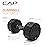 CAP Barbell 12-Sided Coated Dumbbell with Black Handle, Single, 15 LB