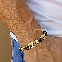 Vista 529 de Amazing Gemstone Crystal Bracelet for Women Men's Gifts - Protection Healing Crystal Bracelet - 8mm Gemstone Beaded Adjustable Bracelet Pulseras