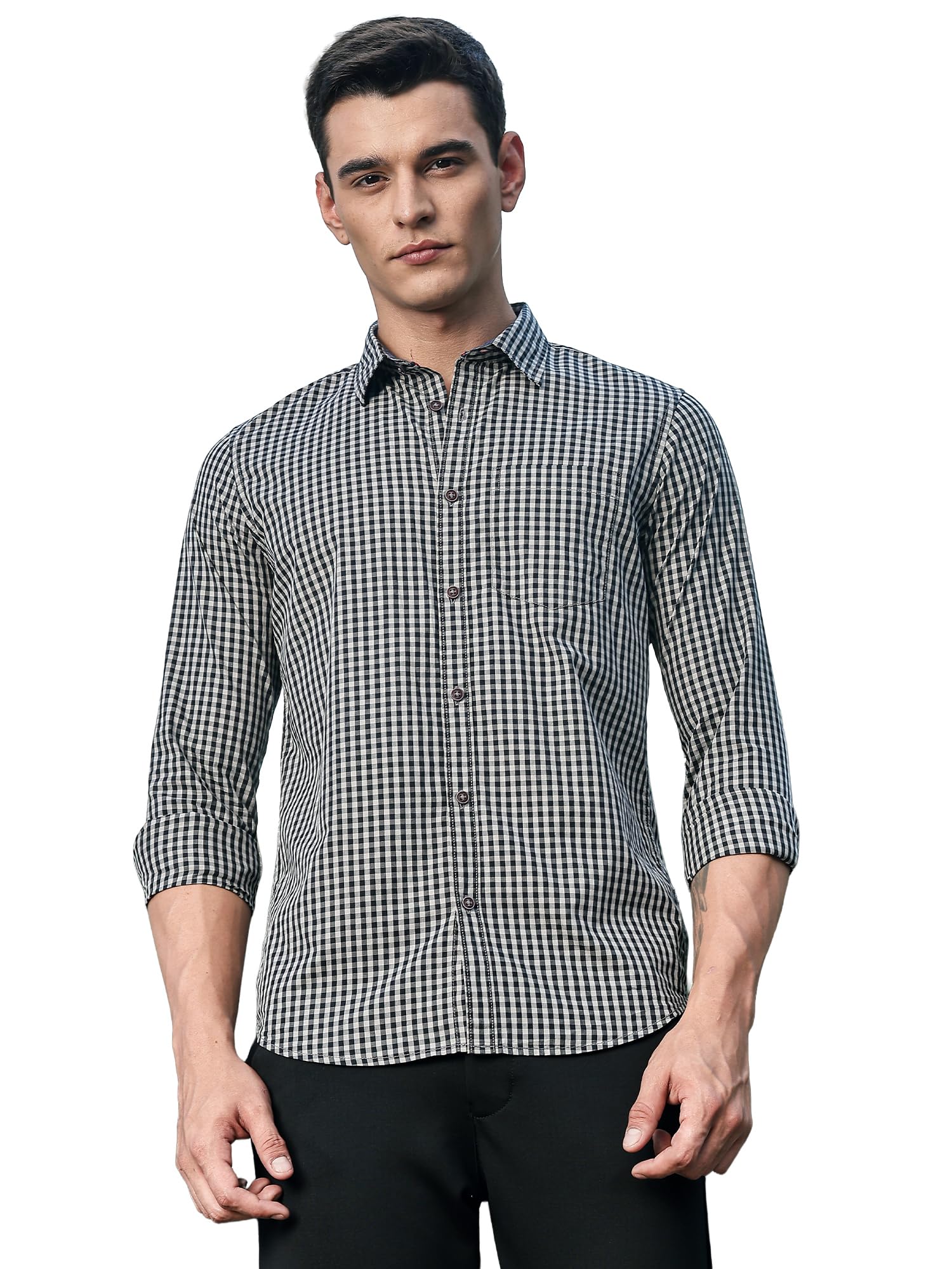 thomas scott Mens | Full Sleeve | Solid | Regular Fit | 100% Cotton | Casual Shirts (Available in Plus Sizes)-picture-44