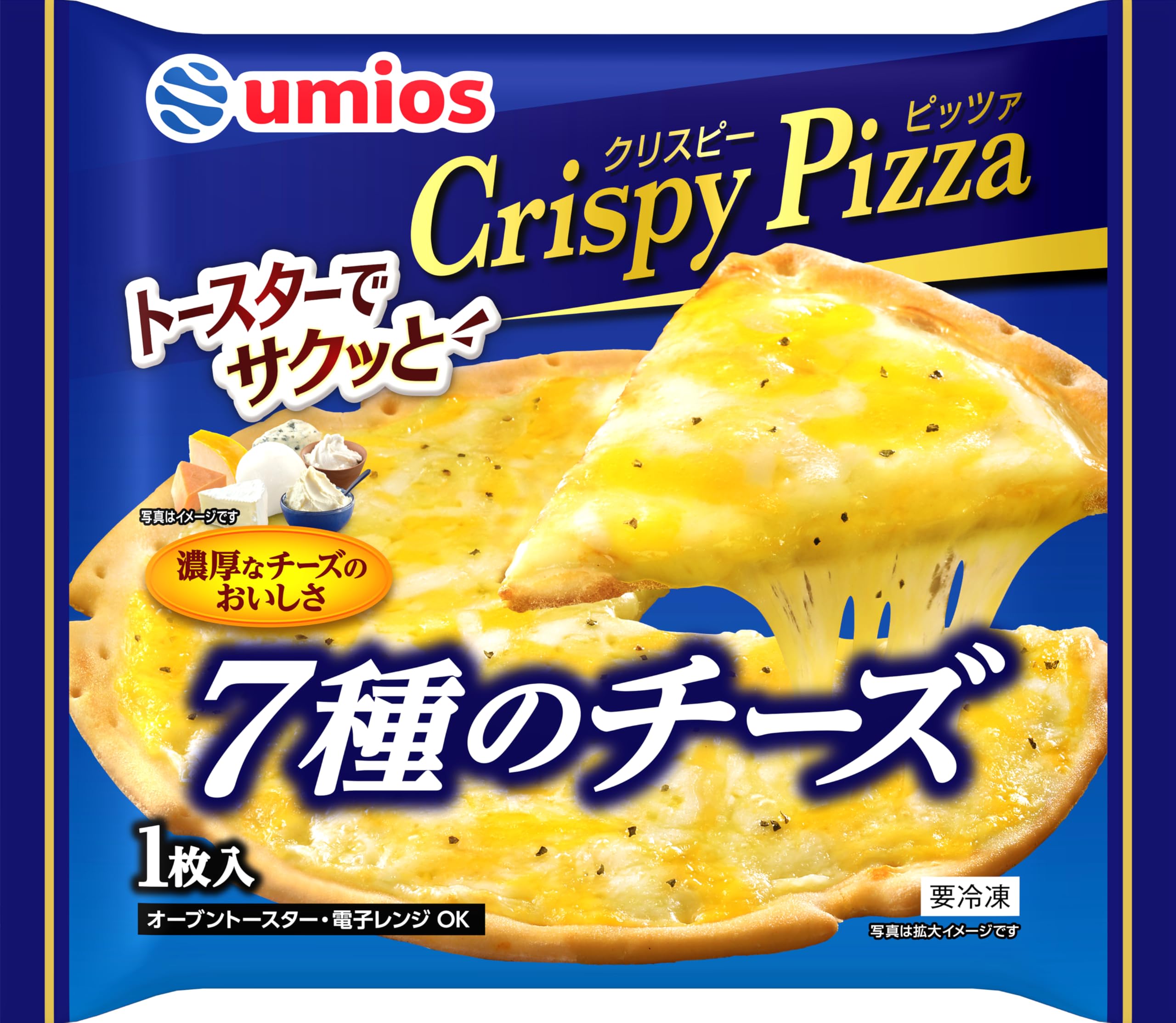 Amazon.co.jp: [冷凍]Umios（マルハニチロ）Crispy Pizza7種のチーズ