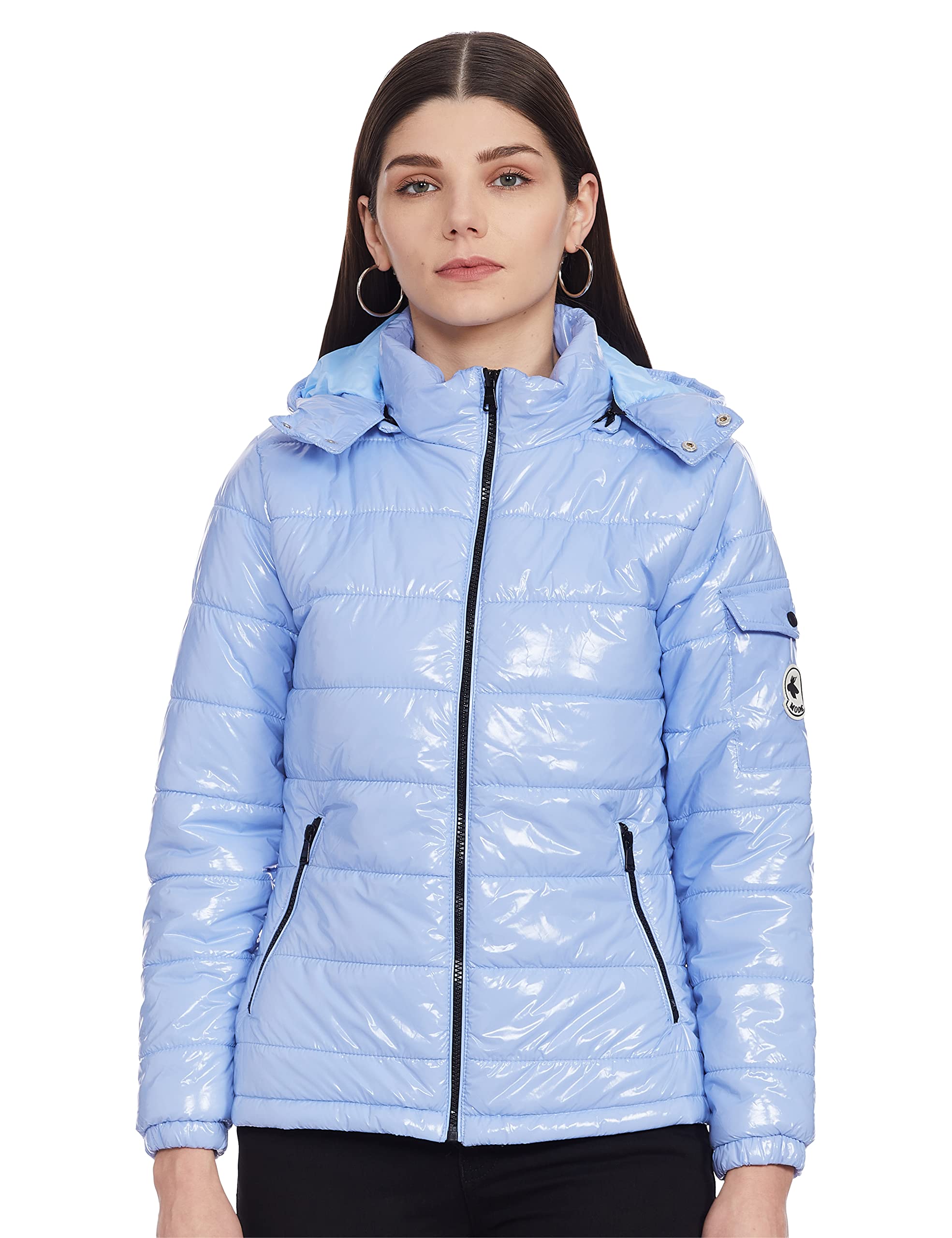 ModeBy Red Tape Women's A-Line Coat, Black, 36