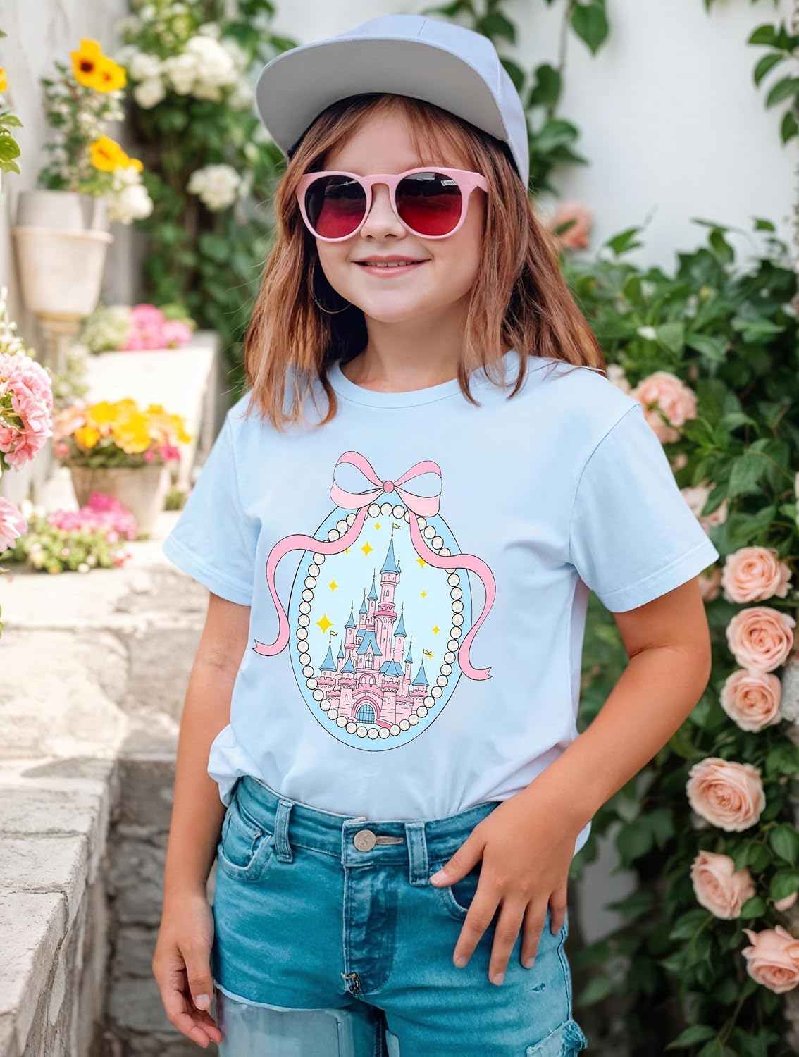 Magical Shirt for Girls Magic Kingdom Graphic Tshirt Cute Family Vacation Kids Short Sleeve Tops - Image 2