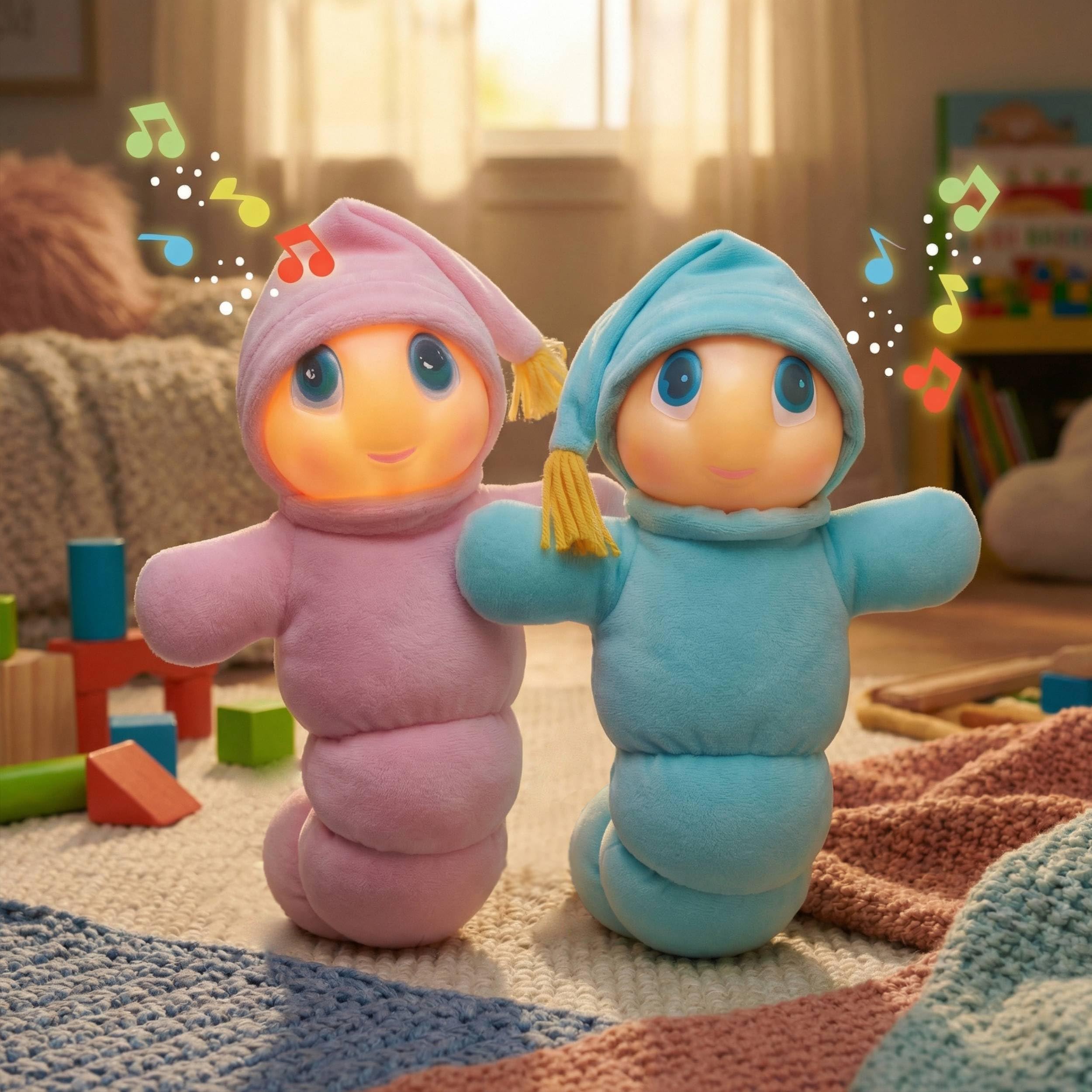 MOLTO | Gusy Luz® Arcoiris Azul, Luz Quitamiedos Infantil, Muñeco Clásico para Dormir, 2 Nanas para Soñar, Modo Día y Noche, Juguete Bebé Desde 0 Meses — view 9