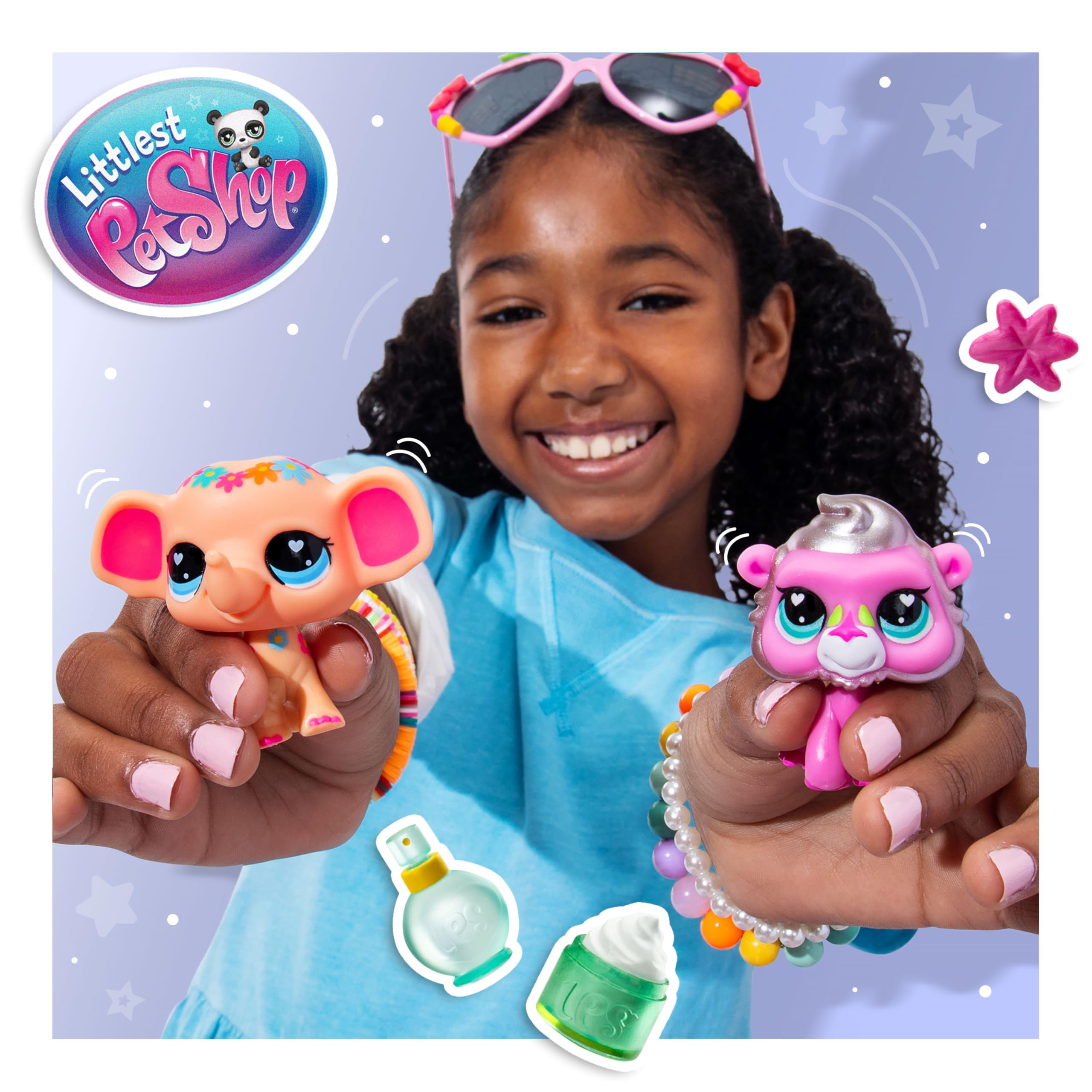 Littlest Pet Shop Lot de 2 paires d'animaux de compagnie série 4