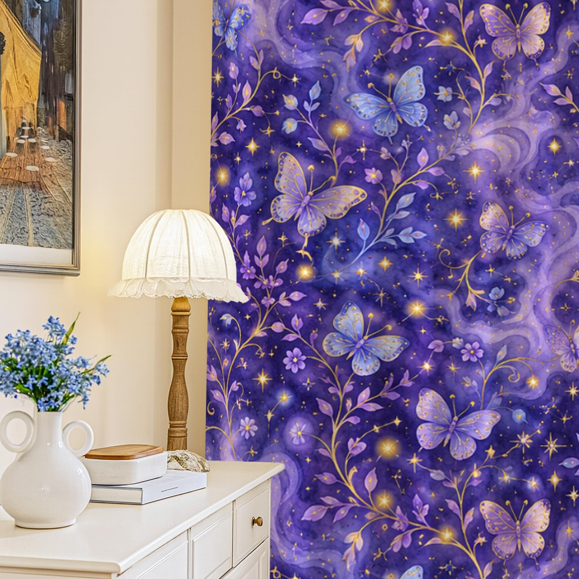 Rideau occultant floral résout la lumière du jour salon chambre