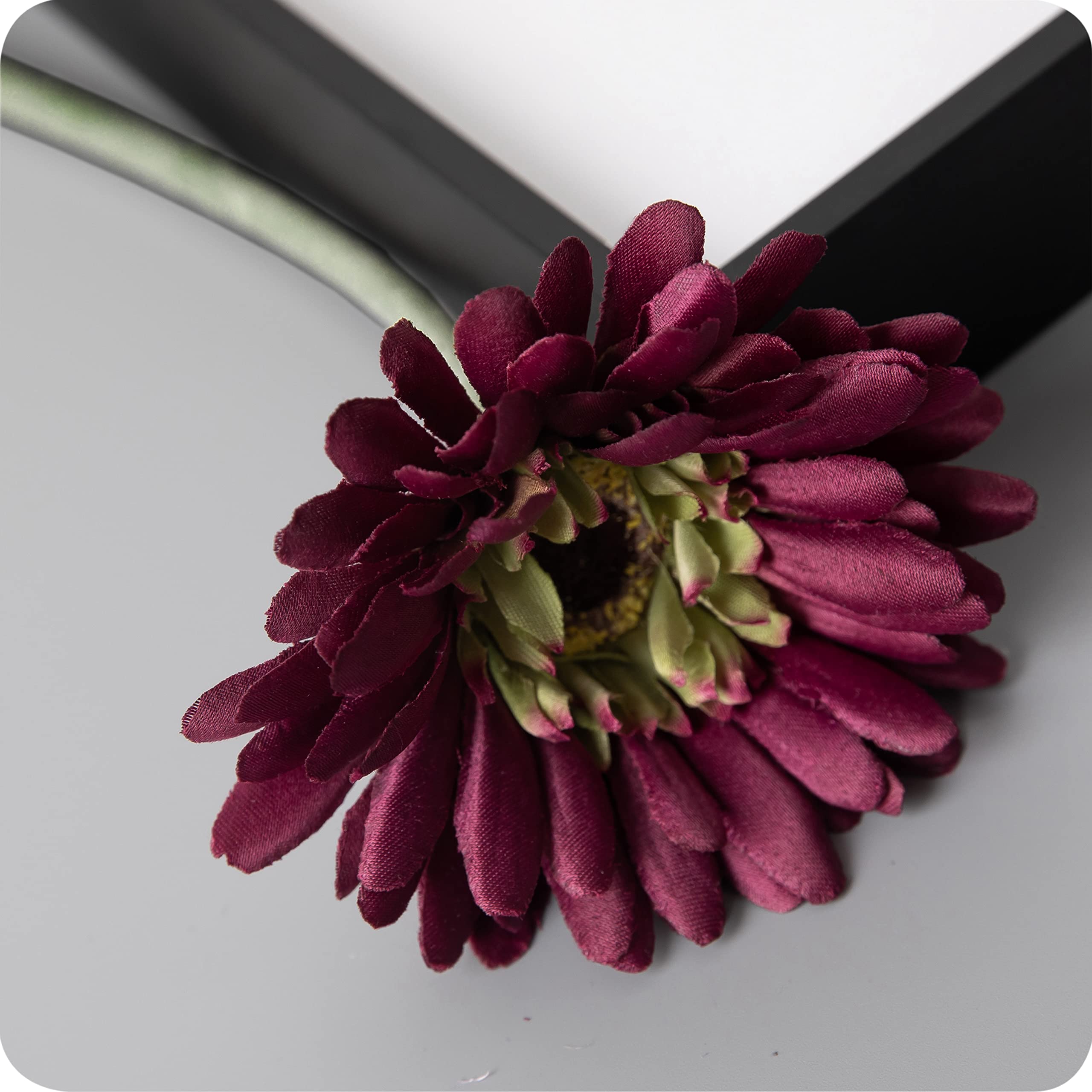 Cn-Knight Magenta 12Pcs Artificial Gerbera Daisies,22 Inch Long Stem Silk Daisy Flowers,Realistic Artificial Flower Mums For Home Décor Centerpiece Wreath Supplies Wedding Bouquet,