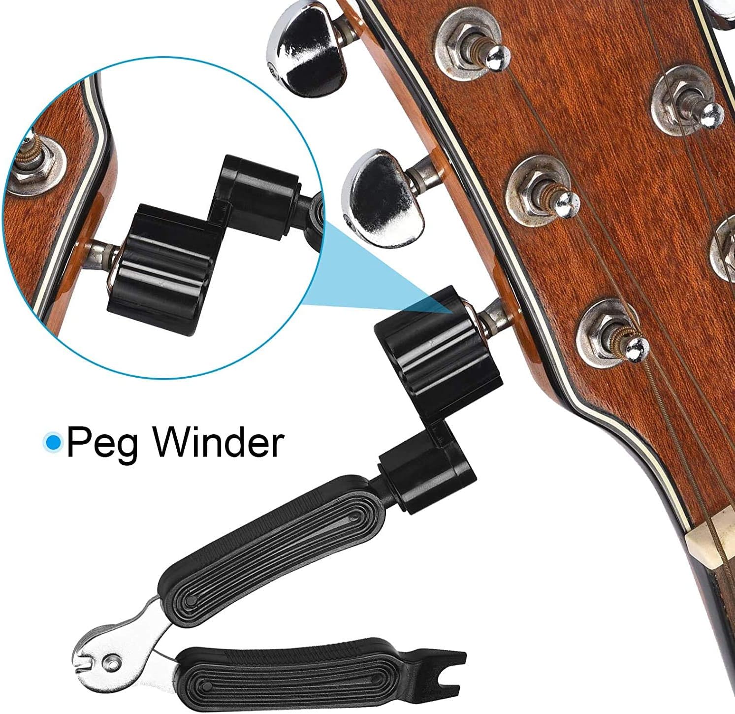 Guitar Winder Guitar String Winder and Cutter AllIn1 Restringing