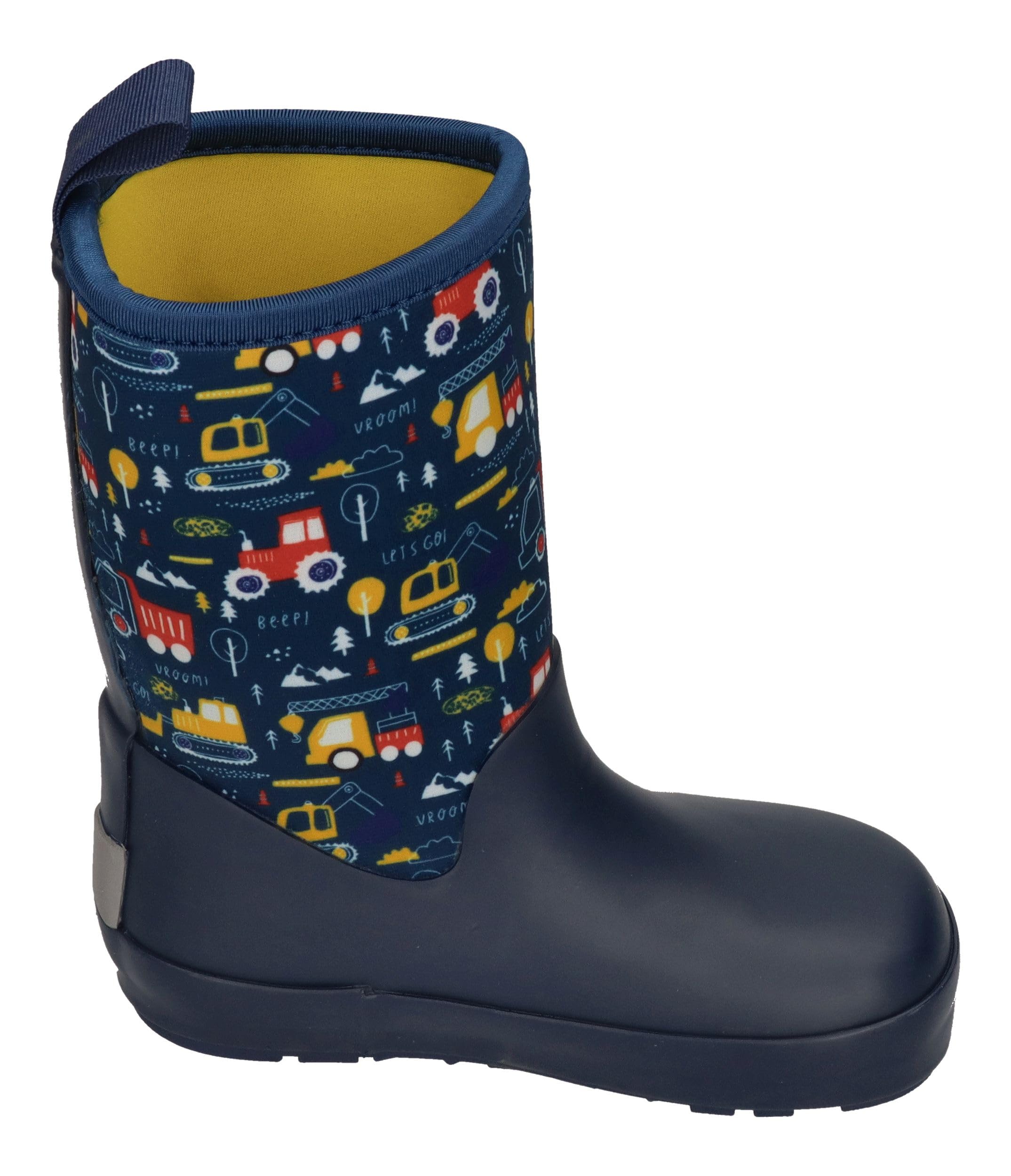 KOEL Kinder Barefoot Gummistiefel NEOPREN WELLIE tractor blue