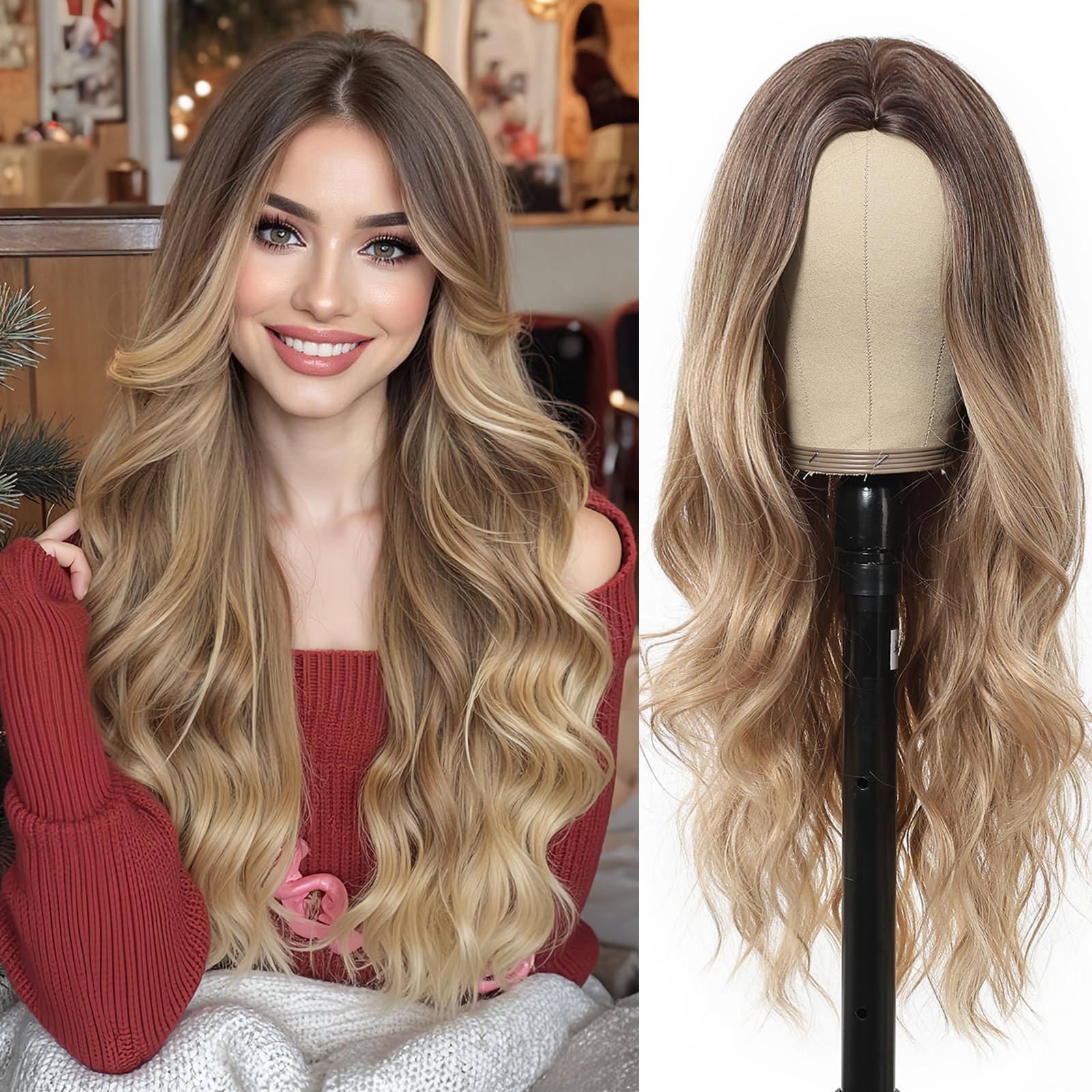 Perruque longue lace front EMMOR solution cheveux lisses sans imperfections